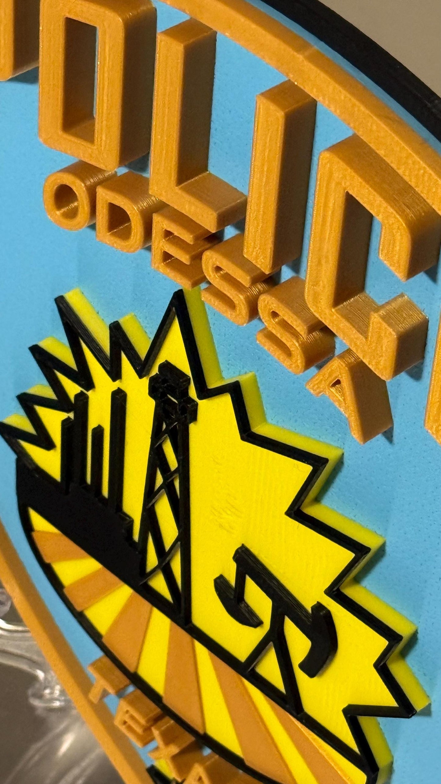 Odessa Police Department Plaque: 3D Embossed First Responder Wall Art