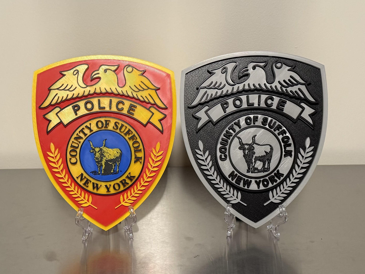 Suffolk County Police 3D Plaque: Long Island First Responder Wall Decor New York