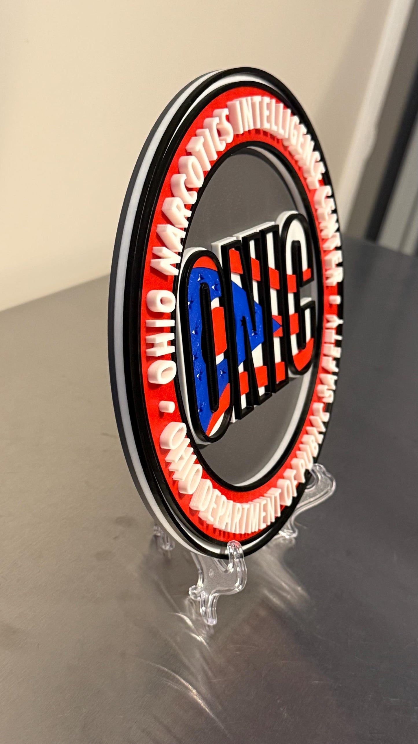 Ohio Narcotics Intelligence Center 3D Plaque - First Responder Gift