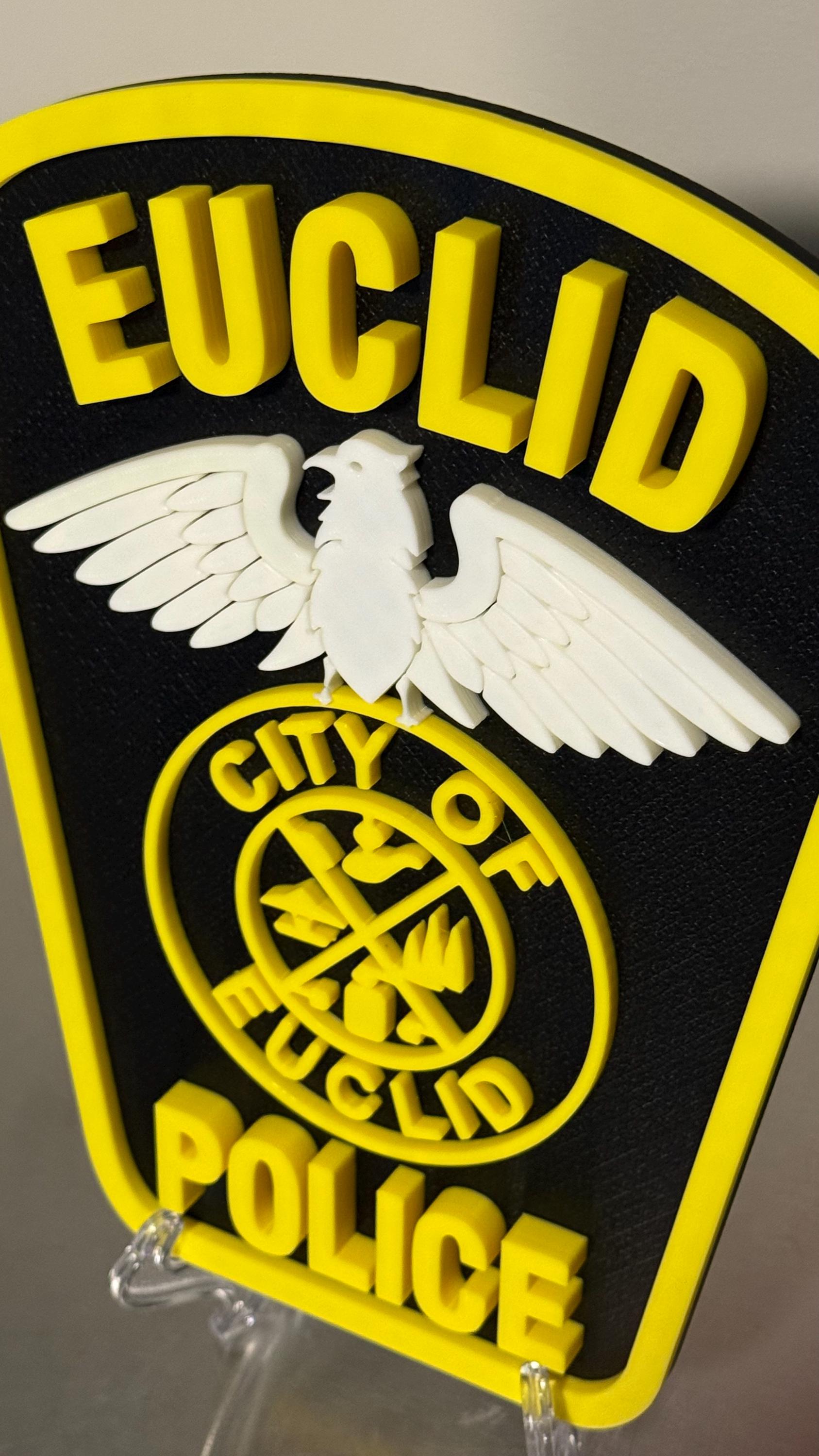 Euclid Police Department 3D Plaque - First Responder Wall Art Ohio
