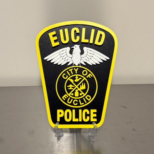 Euclid Police Department 3D Plaque - First Responder Wall Art Ohio