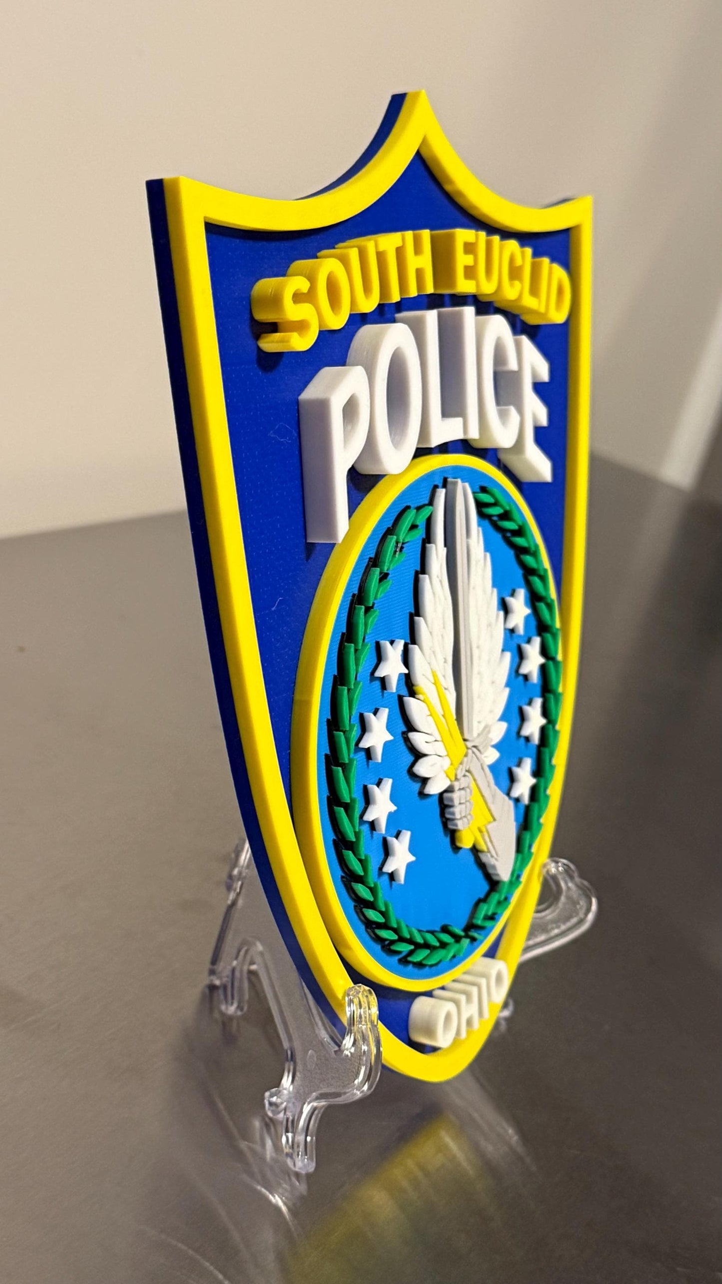 South Euclid Police Department 3D Plaque, Ohio First Responder Wall Art