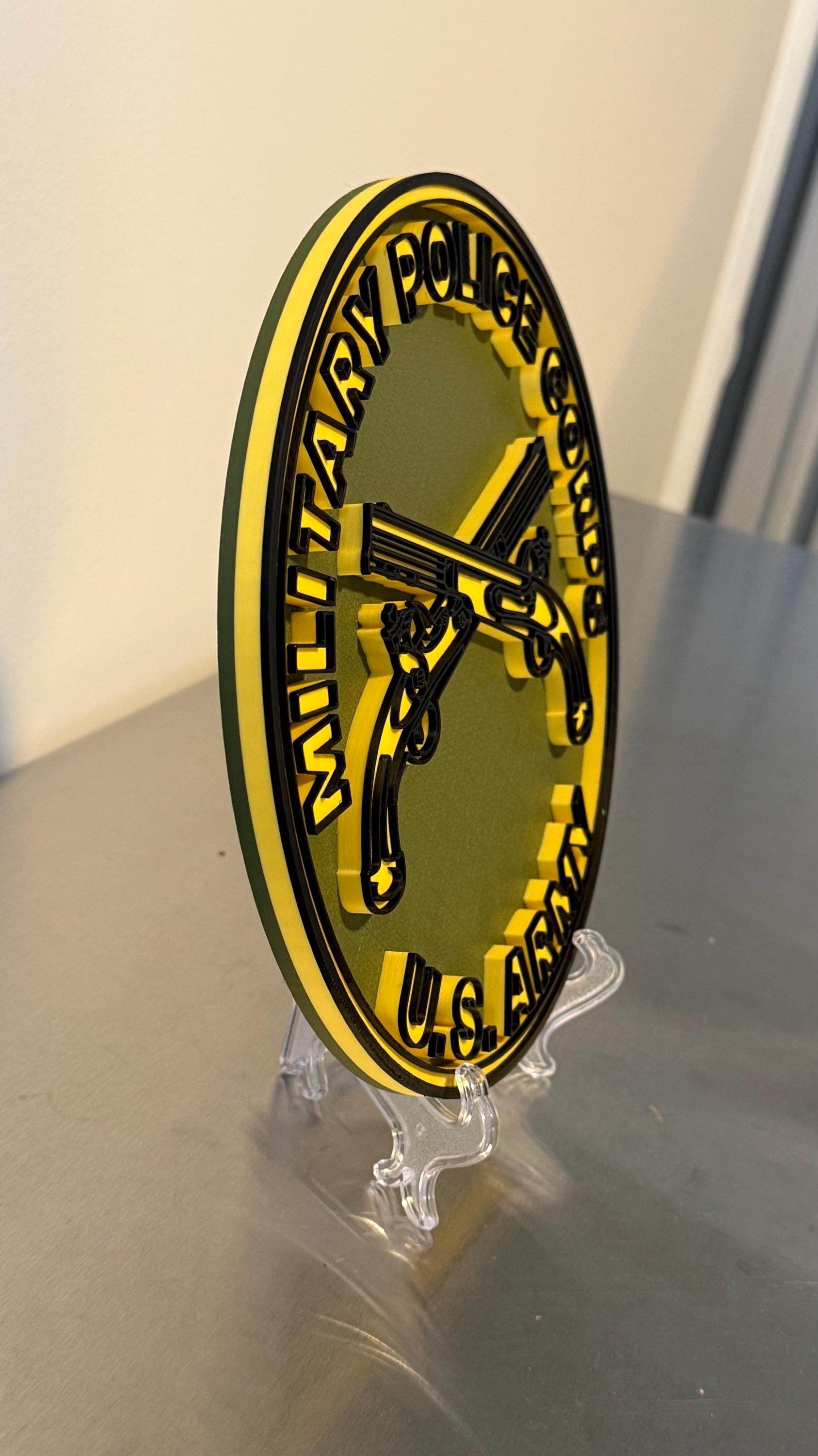US Army Military Police Corps 3D Plaque: Veteran Gift Government