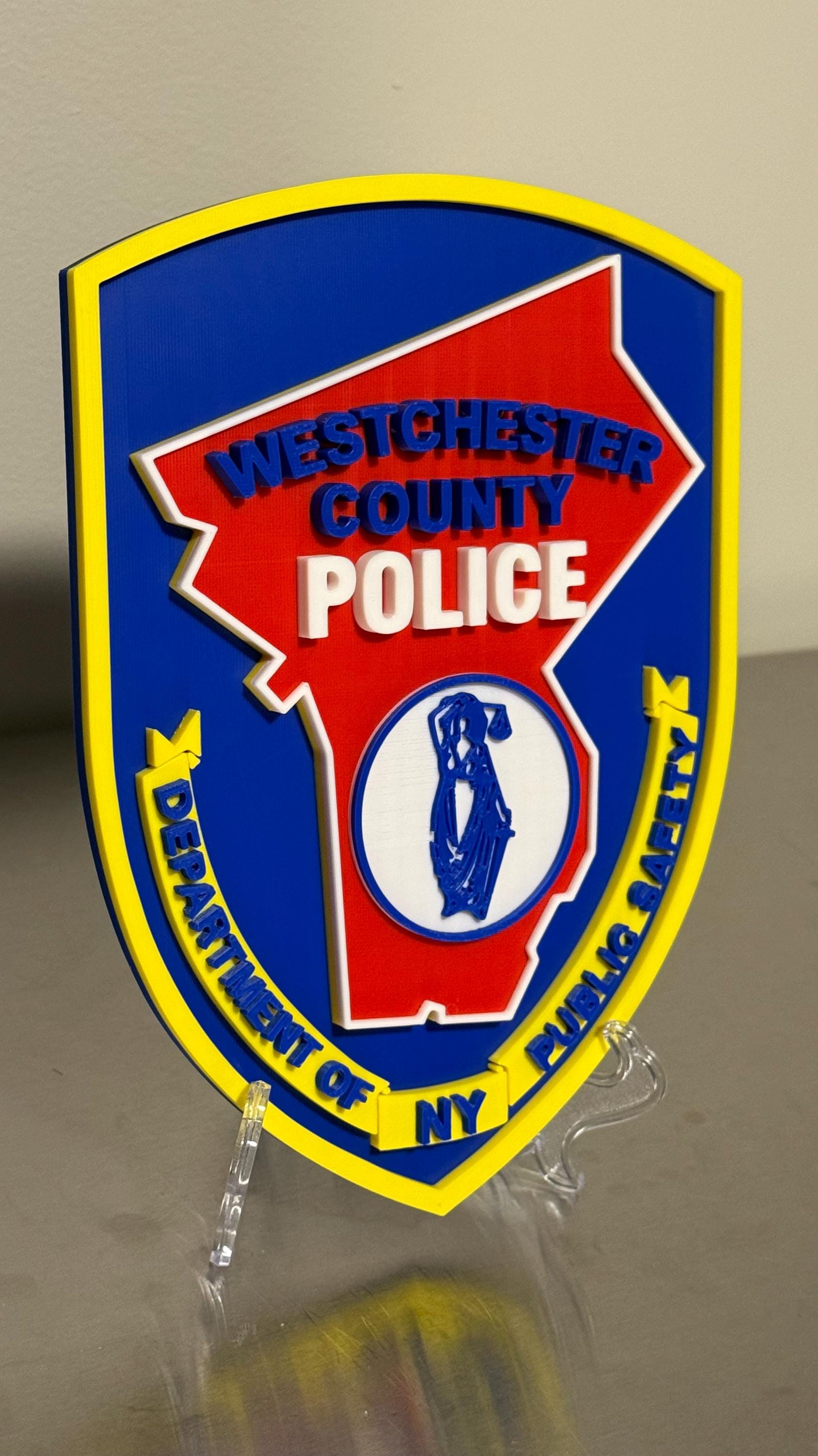 Westchester County Police 3D Plaque: First Responder Wall Art NY Police Gift New York