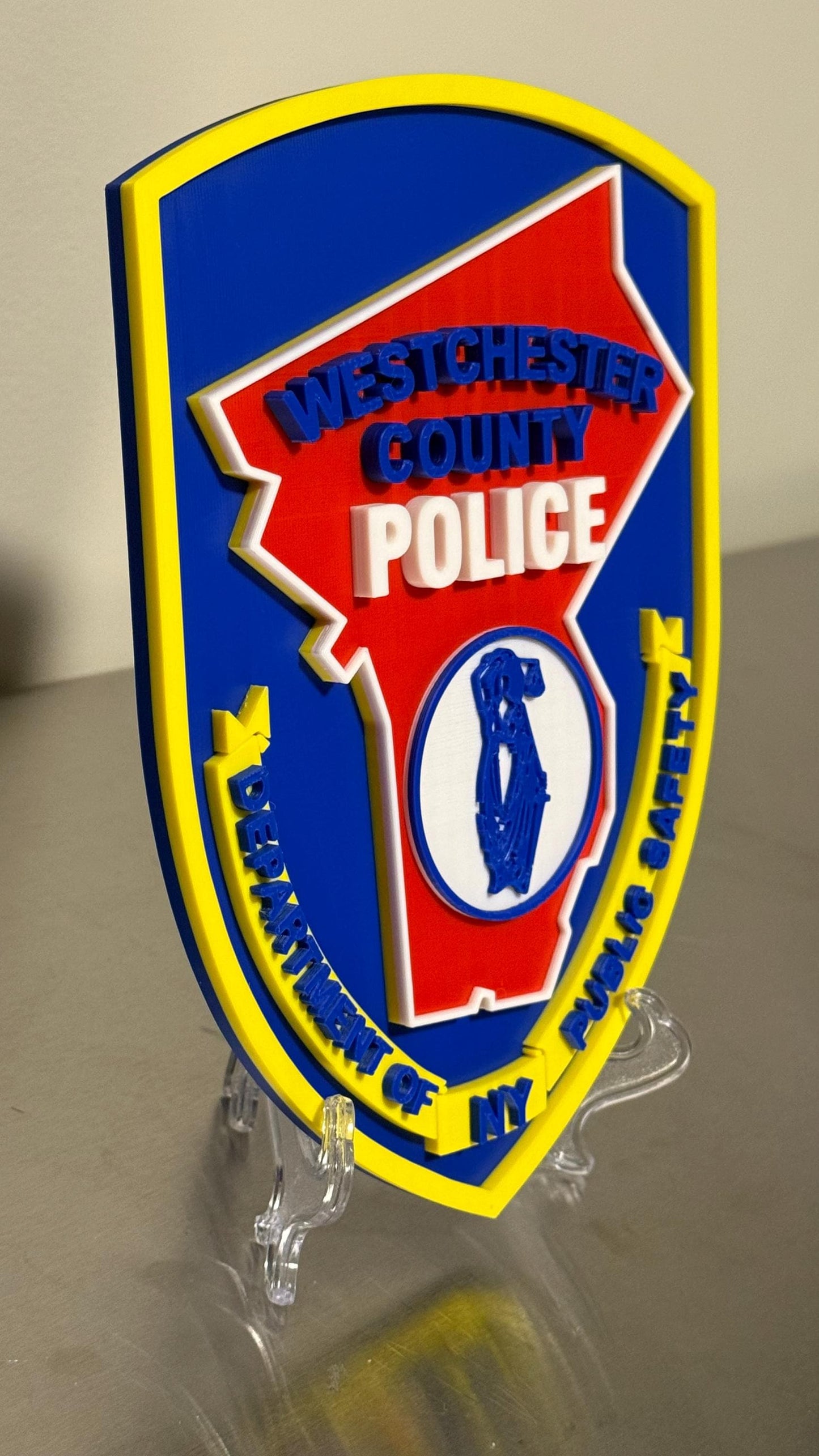 Westchester County Police 3D Plaque: First Responder Wall Art NY Police Gift New York