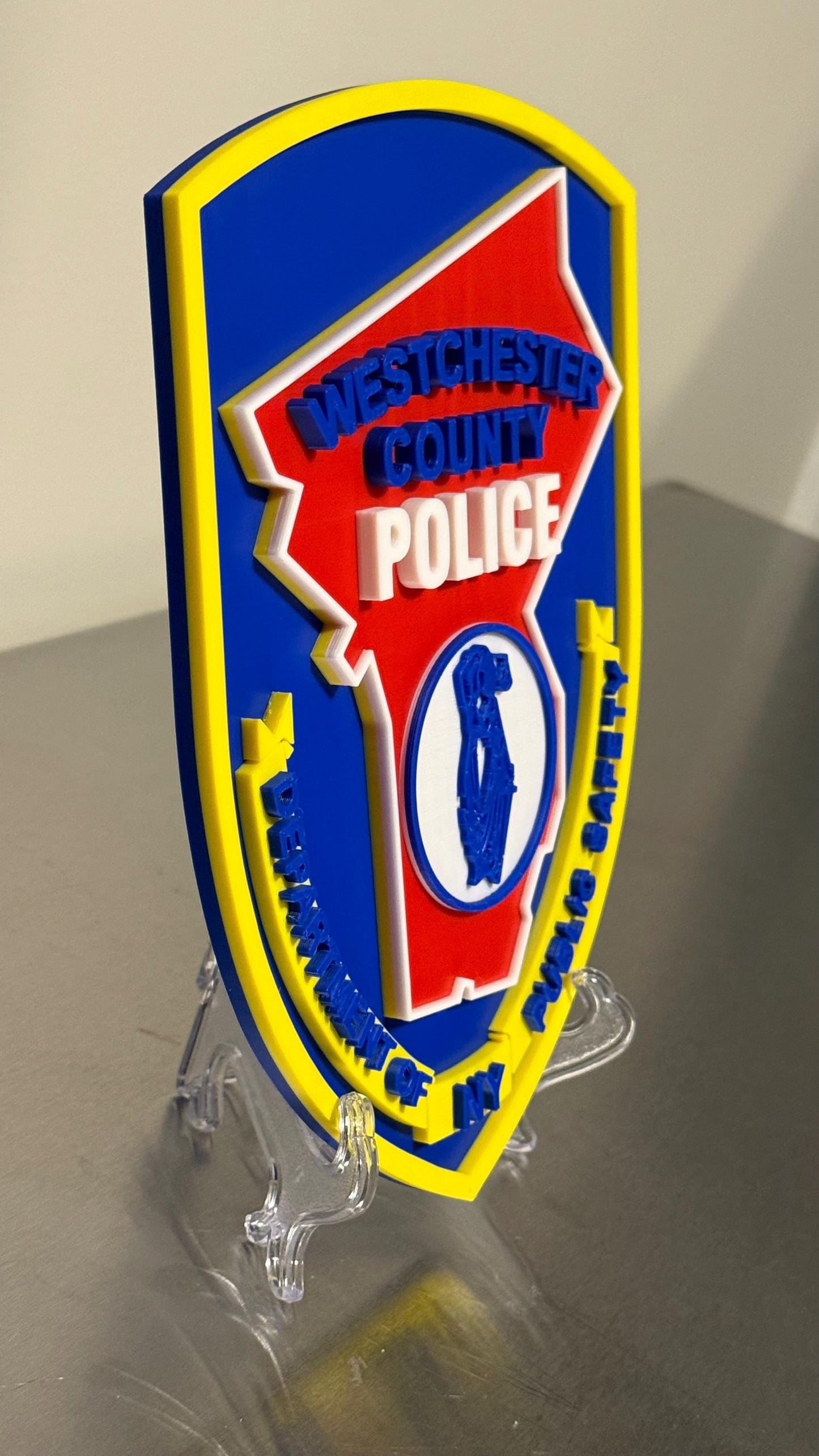 Westchester County Police 3D Plaque: First Responder Wall Art NY Police Gift New York