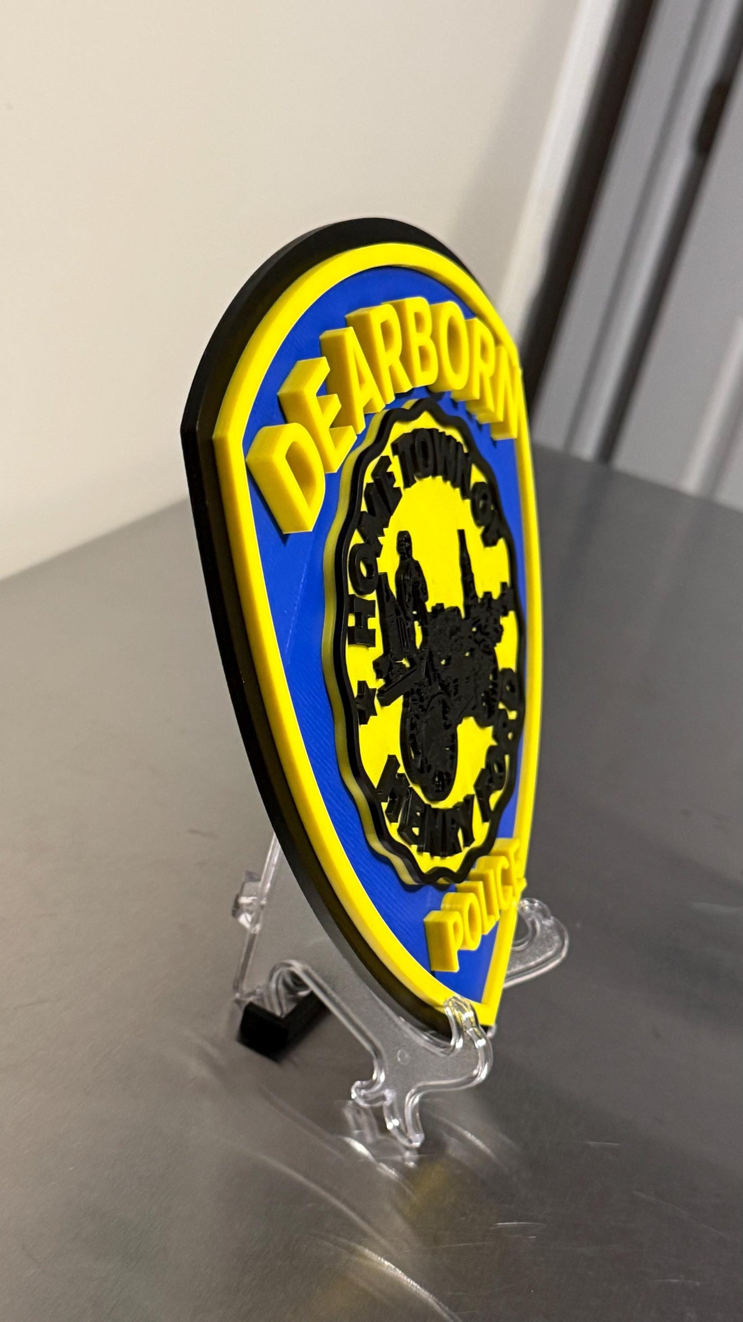 Dearborn Michigan Police Department 3D Display Plaque