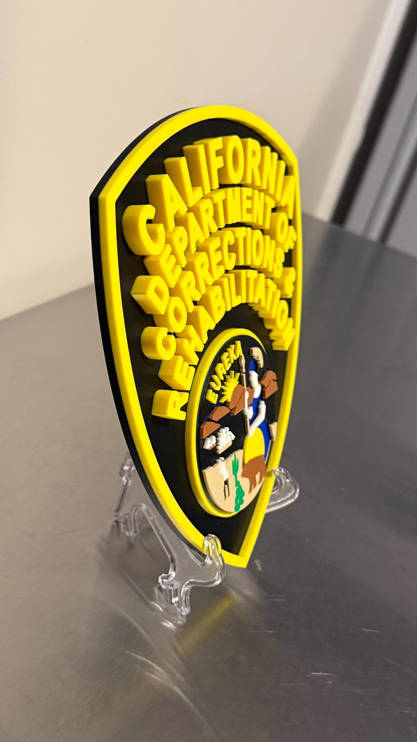 California Department Of Corrections 3D Plaque First Responder Wall Art CA Display Plaque
