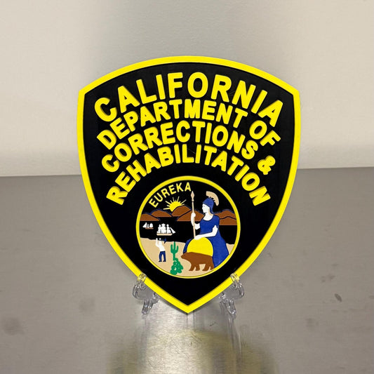 California Department Of Corrections 3D Plaque First Responder Wall Art CA Display Plaque
