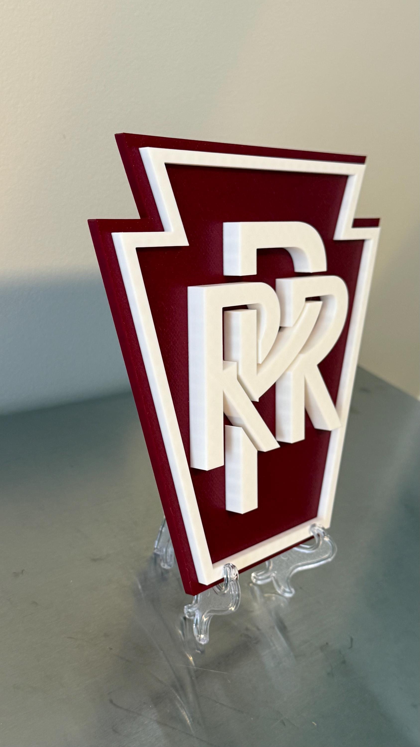 Pennsylvania Railroad 3D Display Plaque Train Enthusiast PA Sign
