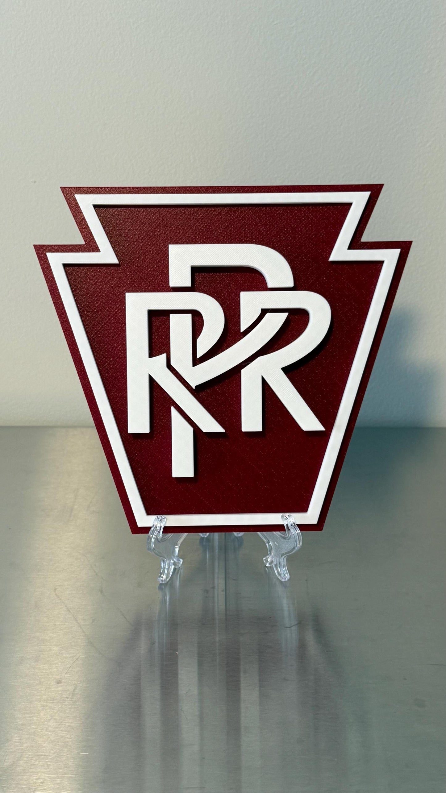 Pennsylvania Railroad 3D Display Plaque Train Enthusiast PA Sign