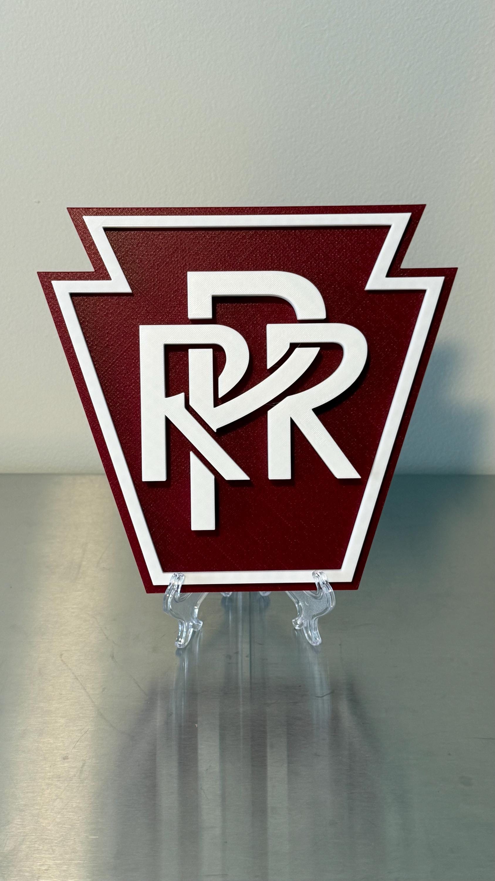 Pennsylvania Railroad 3D Display Plaque Train Enthusiast PA Sign