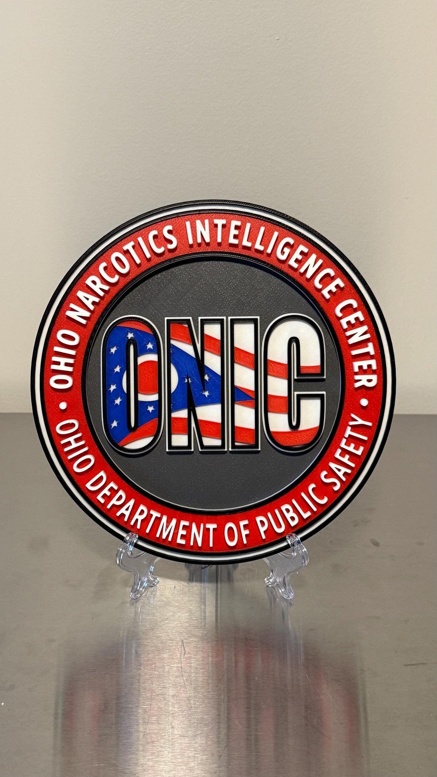 Ohio Narcotics Intelligence Center 3D Plaque - First Responder Gift