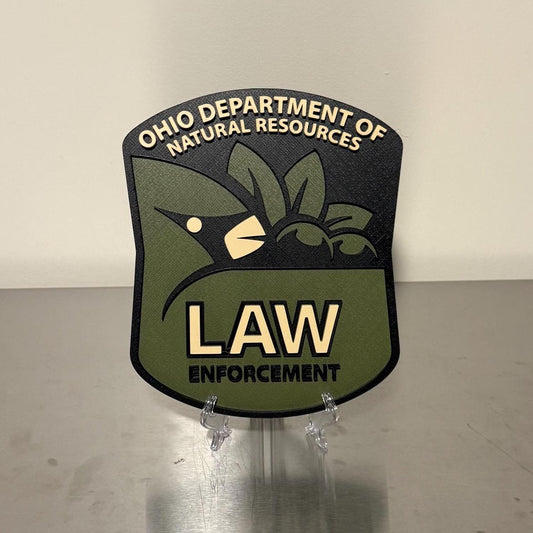 ODNR Law Enforcement 3D Plaque - Ohio First Responder Wall Art