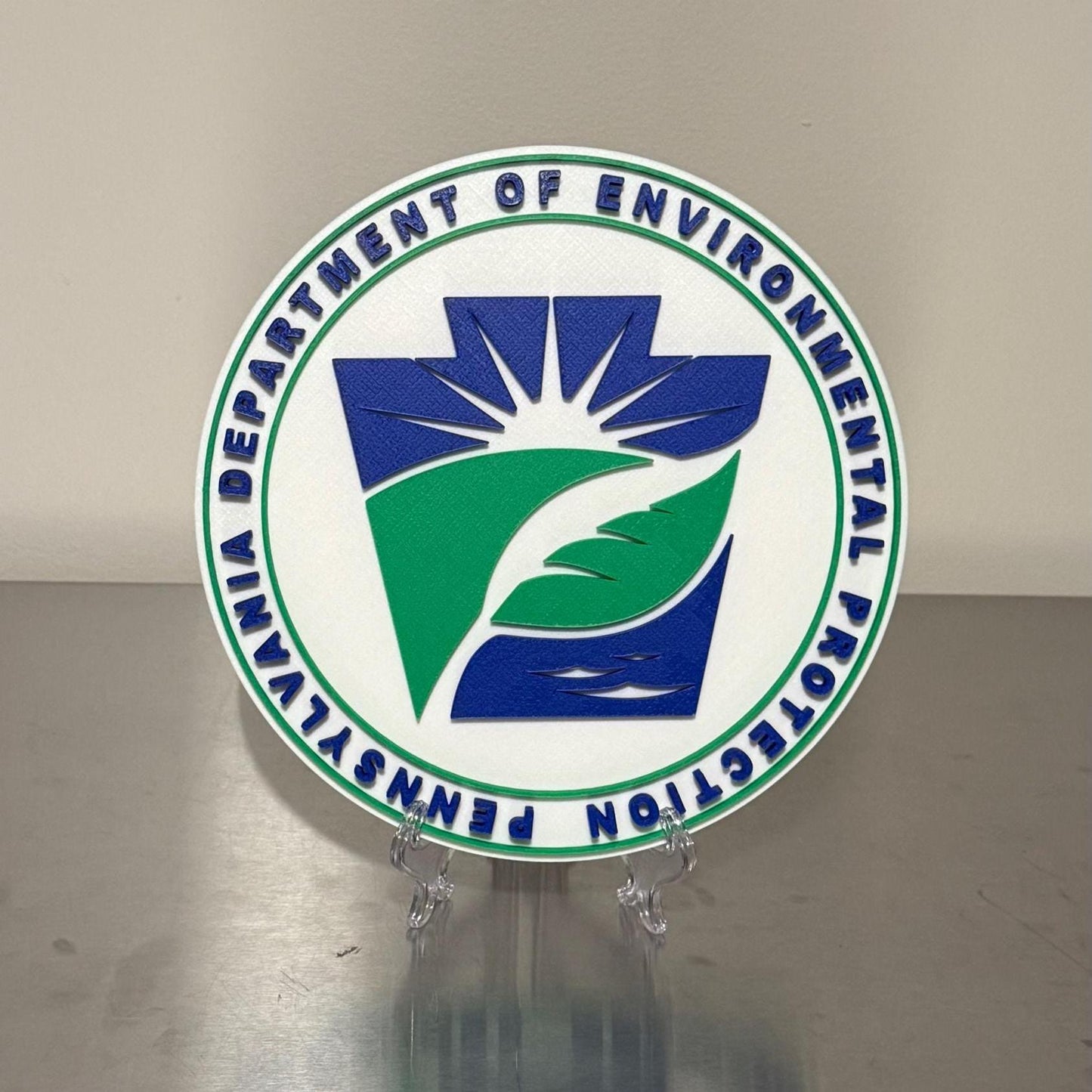 Pennsylvania Department Of Environmental Protection 3D Display Plaque Wall Art PA