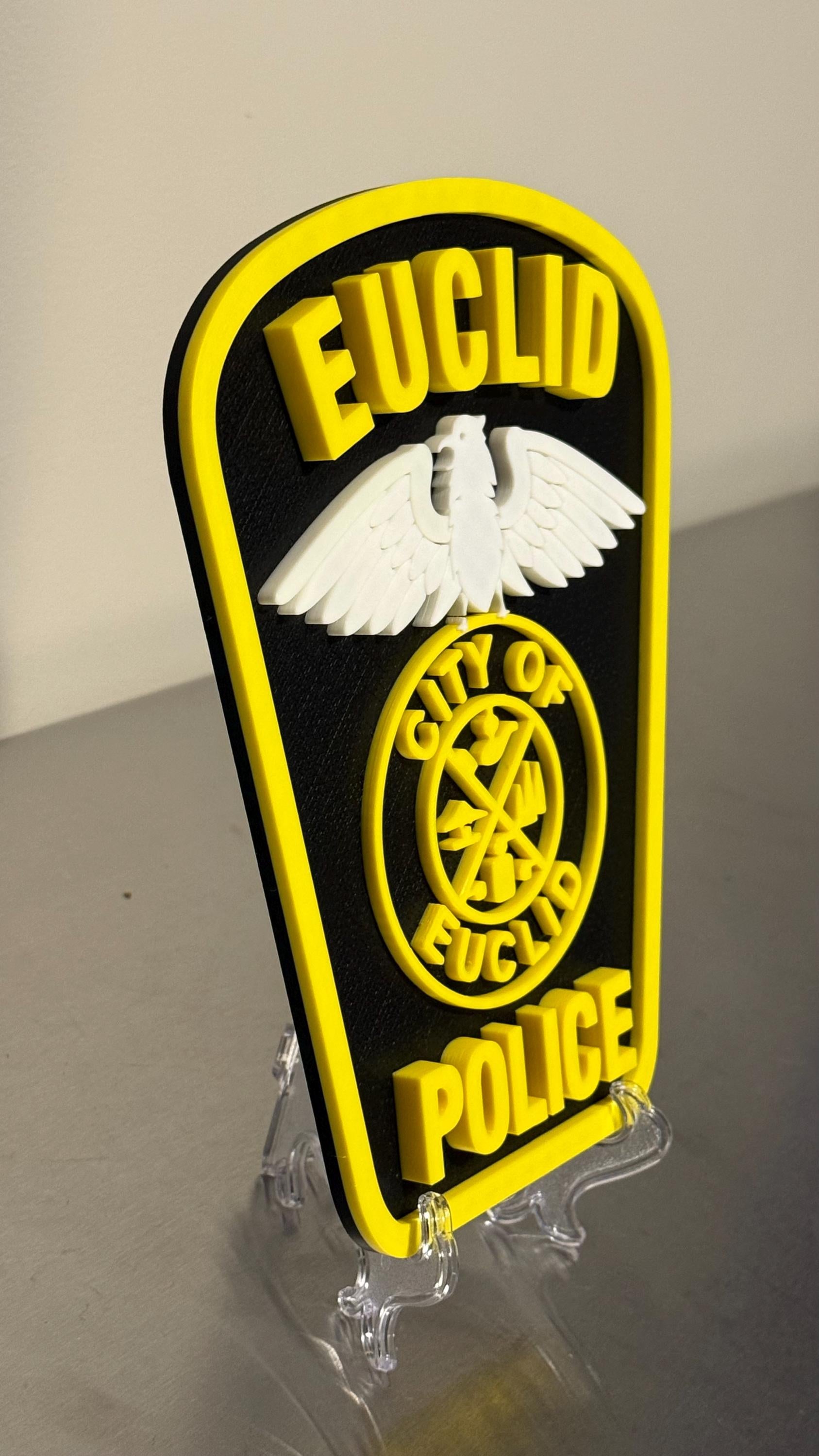 Euclid Police Department 3D Plaque - First Responder Wall Art Ohio