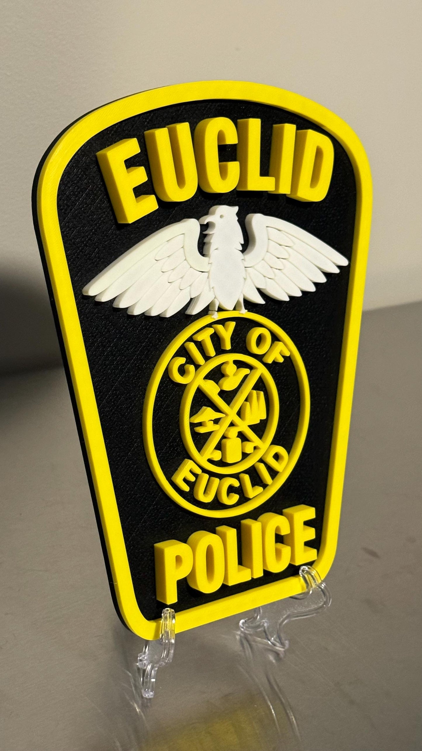 Euclid Police Department 3D Plaque - First Responder Wall Art Ohio
