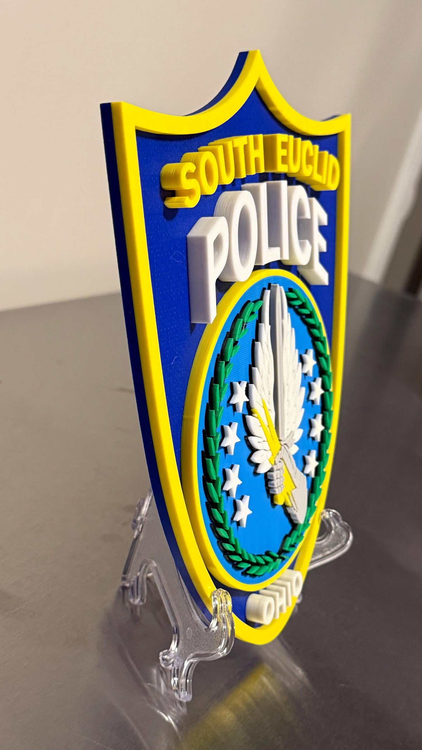 South Euclid Police Department 3D Plaque, Ohio First Responder Wall Art