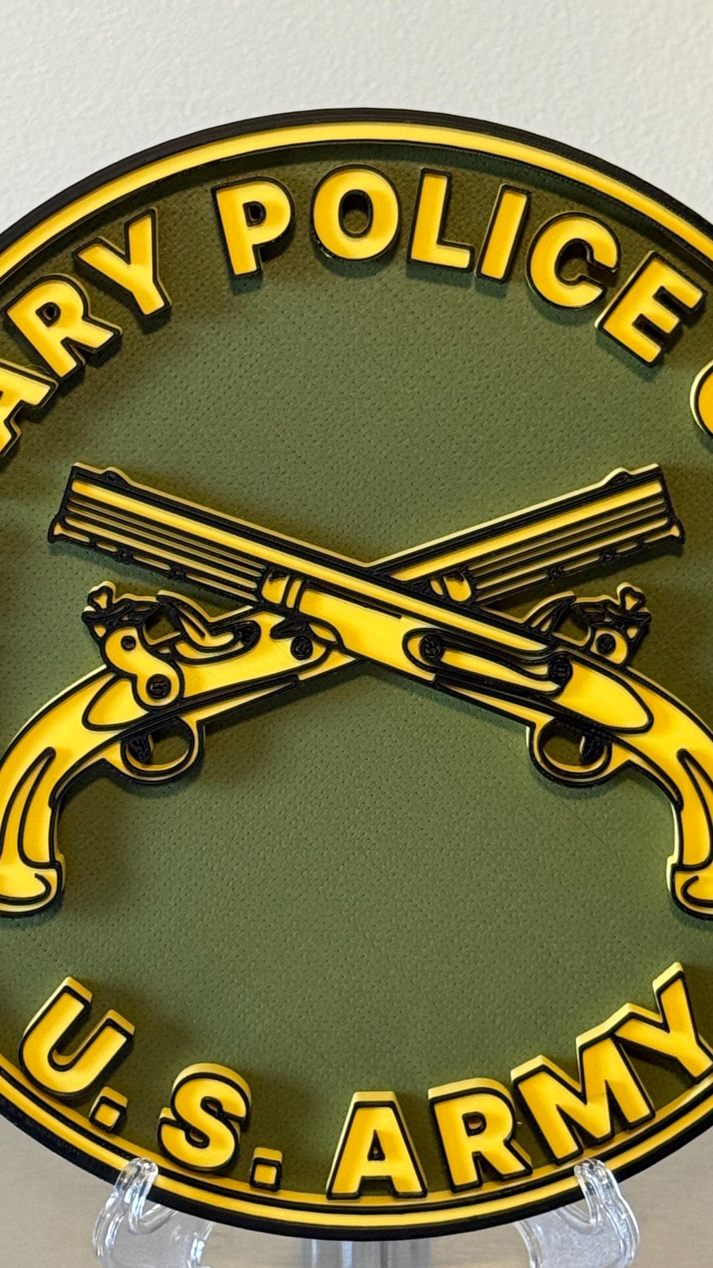 US Army Military Police Corps 3D Plaque: Veteran Gift Government