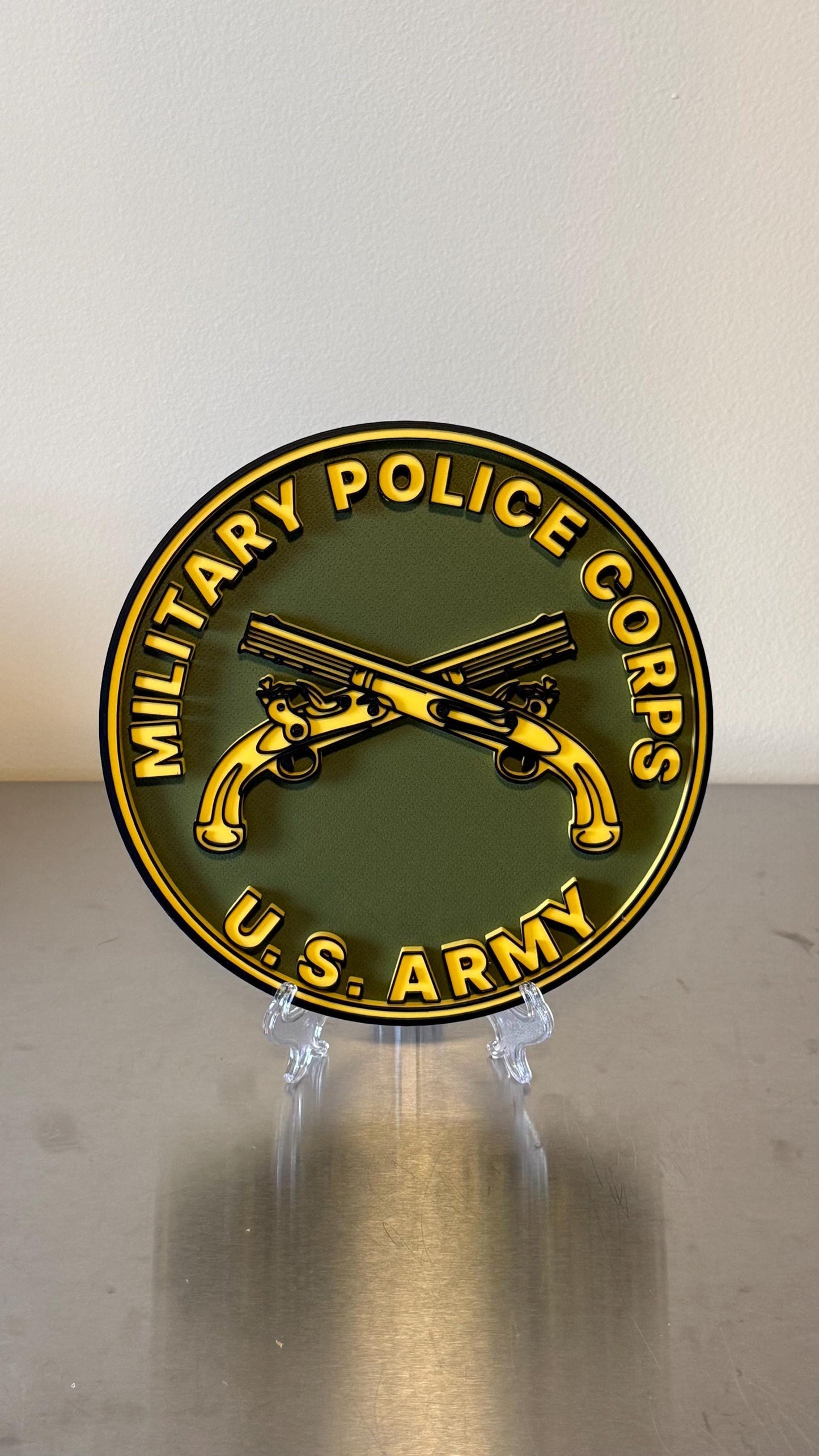 US Army Military Police Corps 3D Plaque: Veteran Gift Government