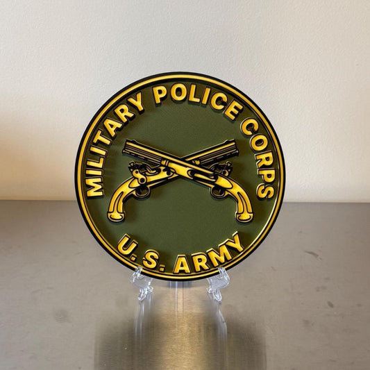 US Army Military Police Corps 3D Plaque: Veteran Gift Government