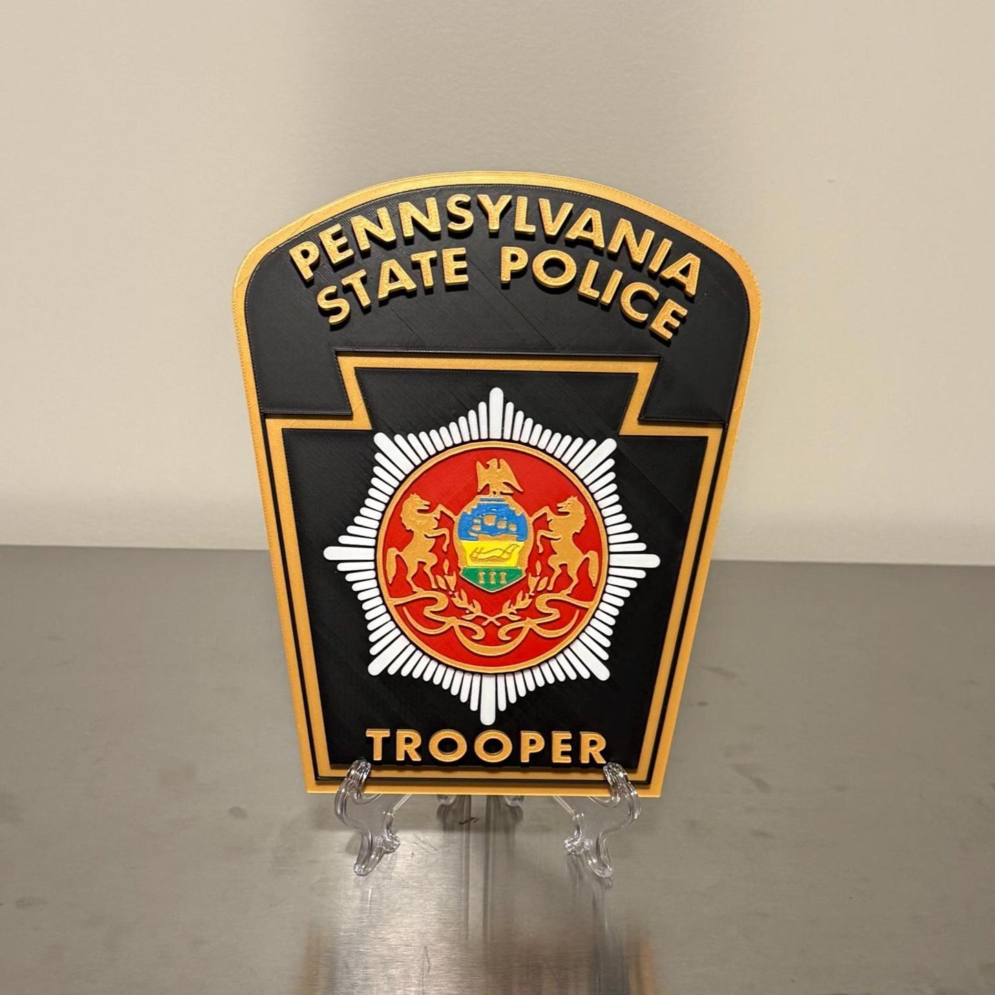 Pennsylvania State Police Trooper 3D Display Plaque PSP PA