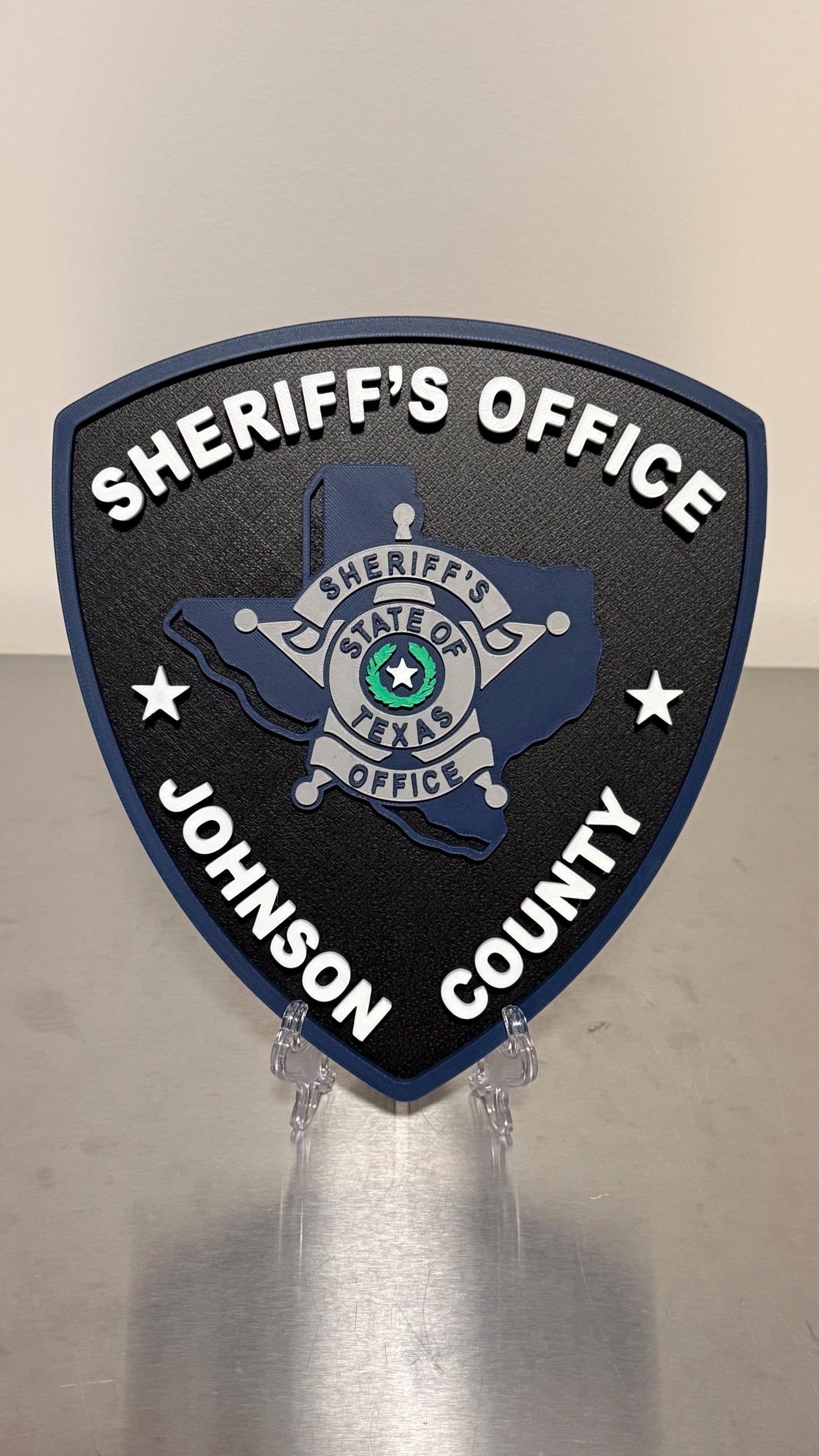 Johnson County Sheriff Texas 3D Display Plaque TX Wall Art