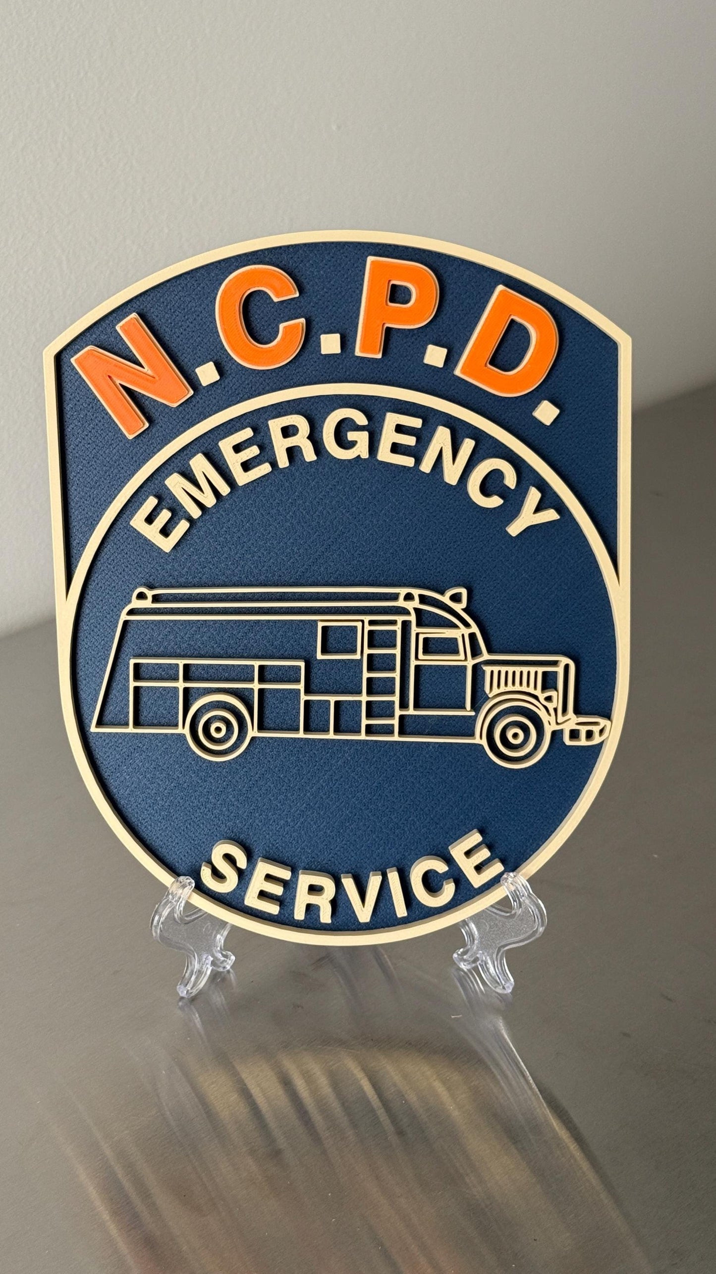 3D Custom Logo Plaque: First Responder Wall Art Convert your design to a plaque