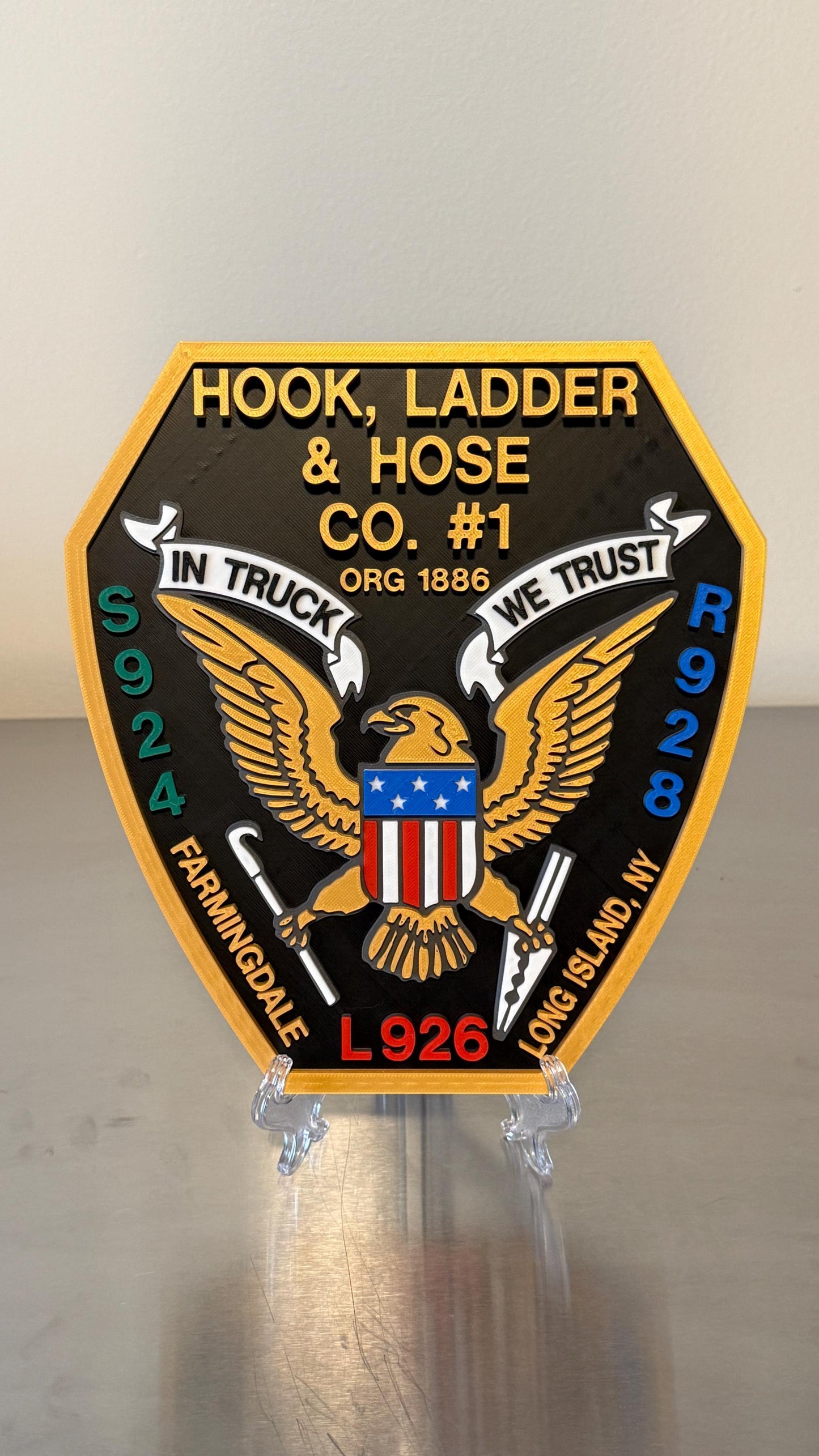 3D Custom Logo Plaque: First Responder Wall Art Convert your design to a plaque