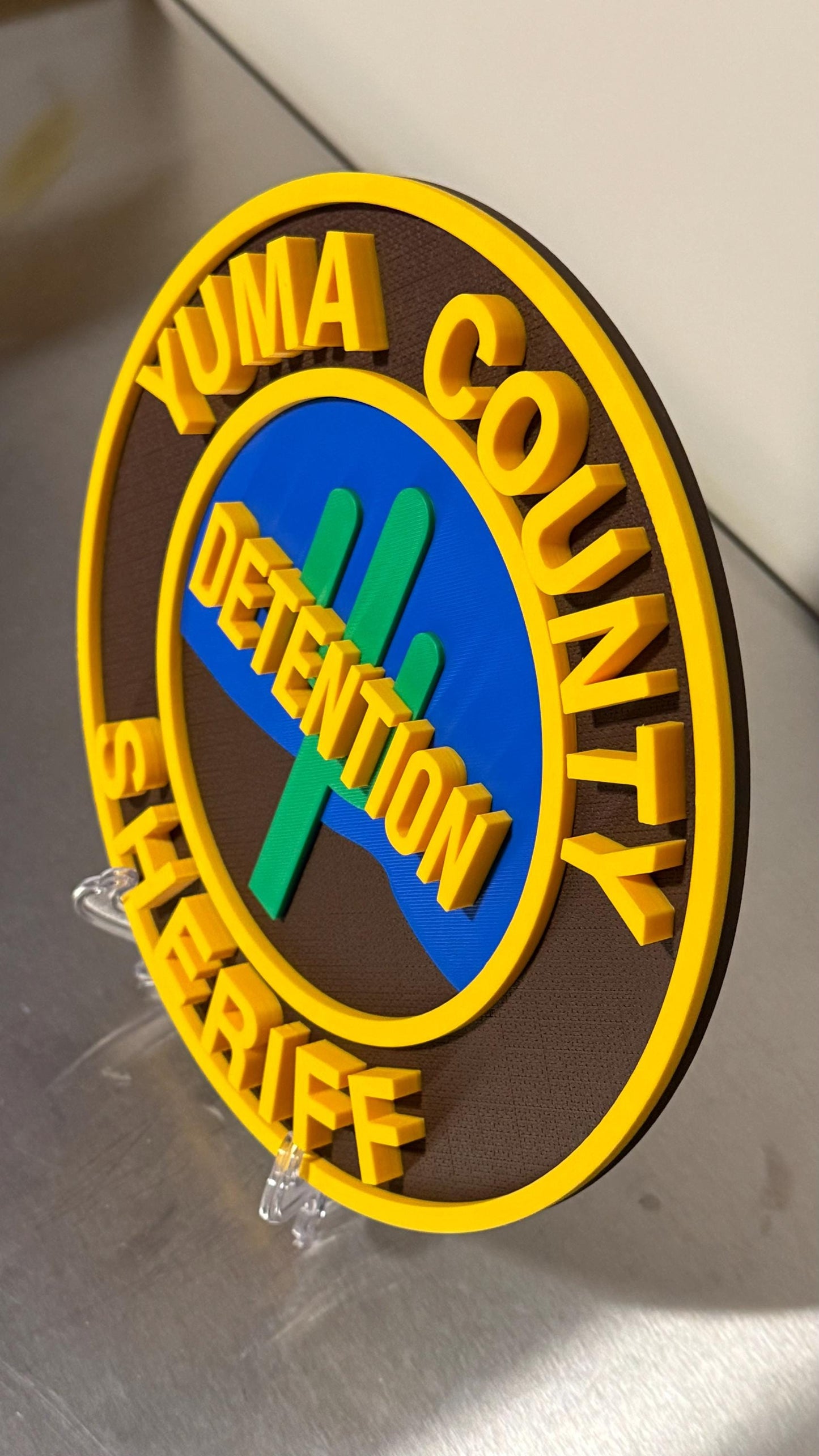 Yuma County Sheriff Detention 3D Plaque Arizona First Responder Wall Art AZ