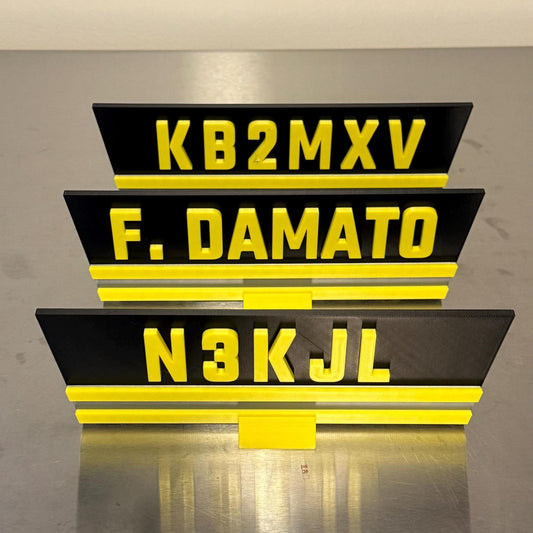 9” Bunker Gear Jacket Flap Personalized 3D Firefighter Plastic Display Plaque