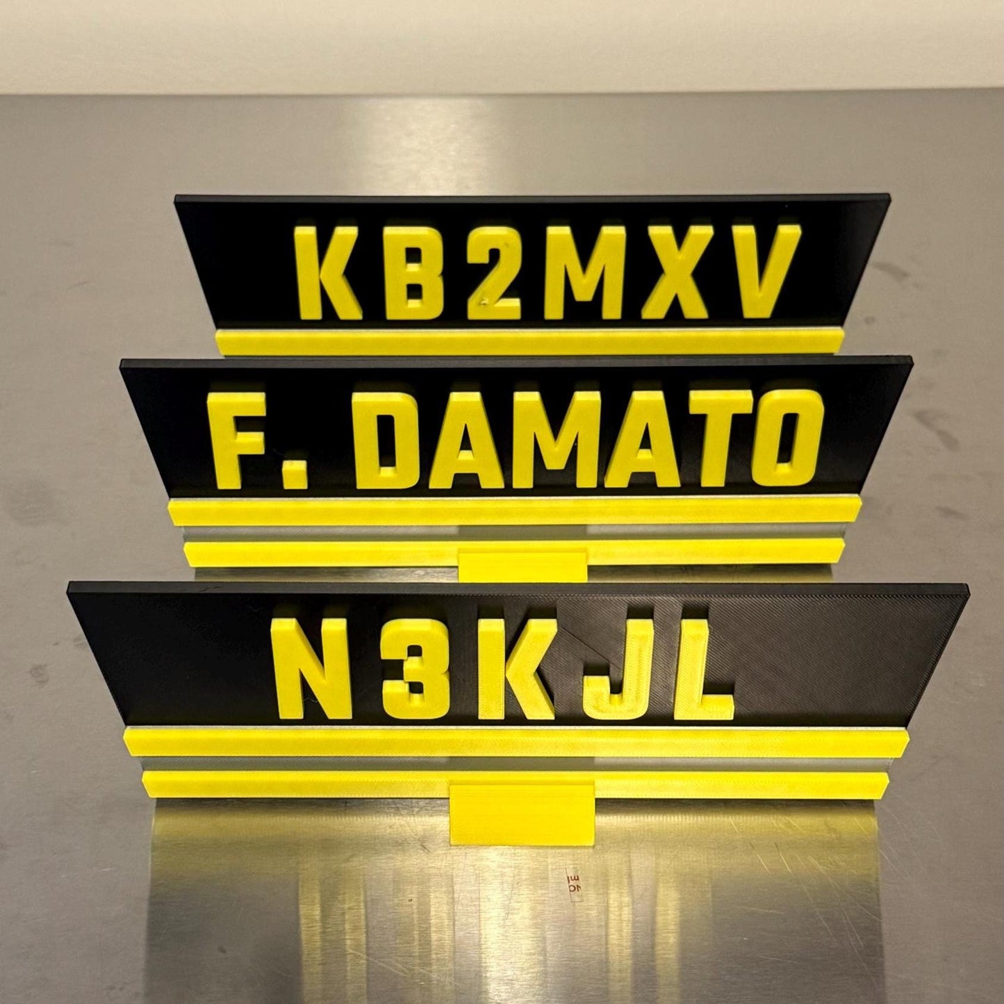 12” Bunker Gear Jacket Flap Personalized 3D Firefighter Plastic Display Plaque