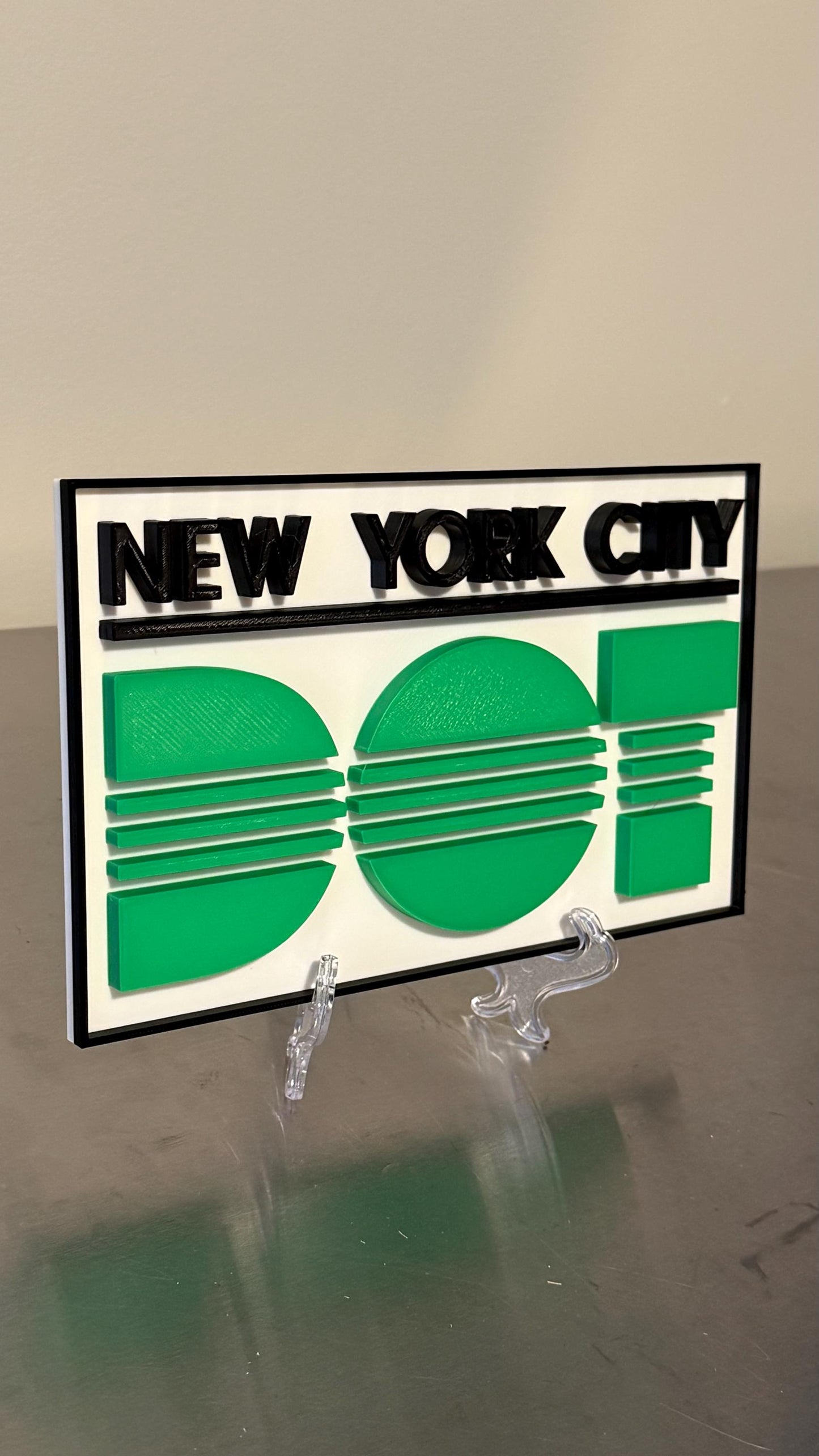 NYC DOT 3D Plaque New York City Department Of Transportation NY