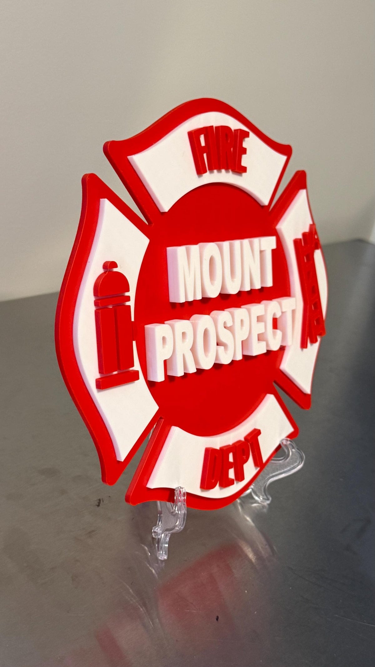 Mount Prospect Fire Department 3D Display Plaque First Responder Display Plaque Chicago IL Illinois