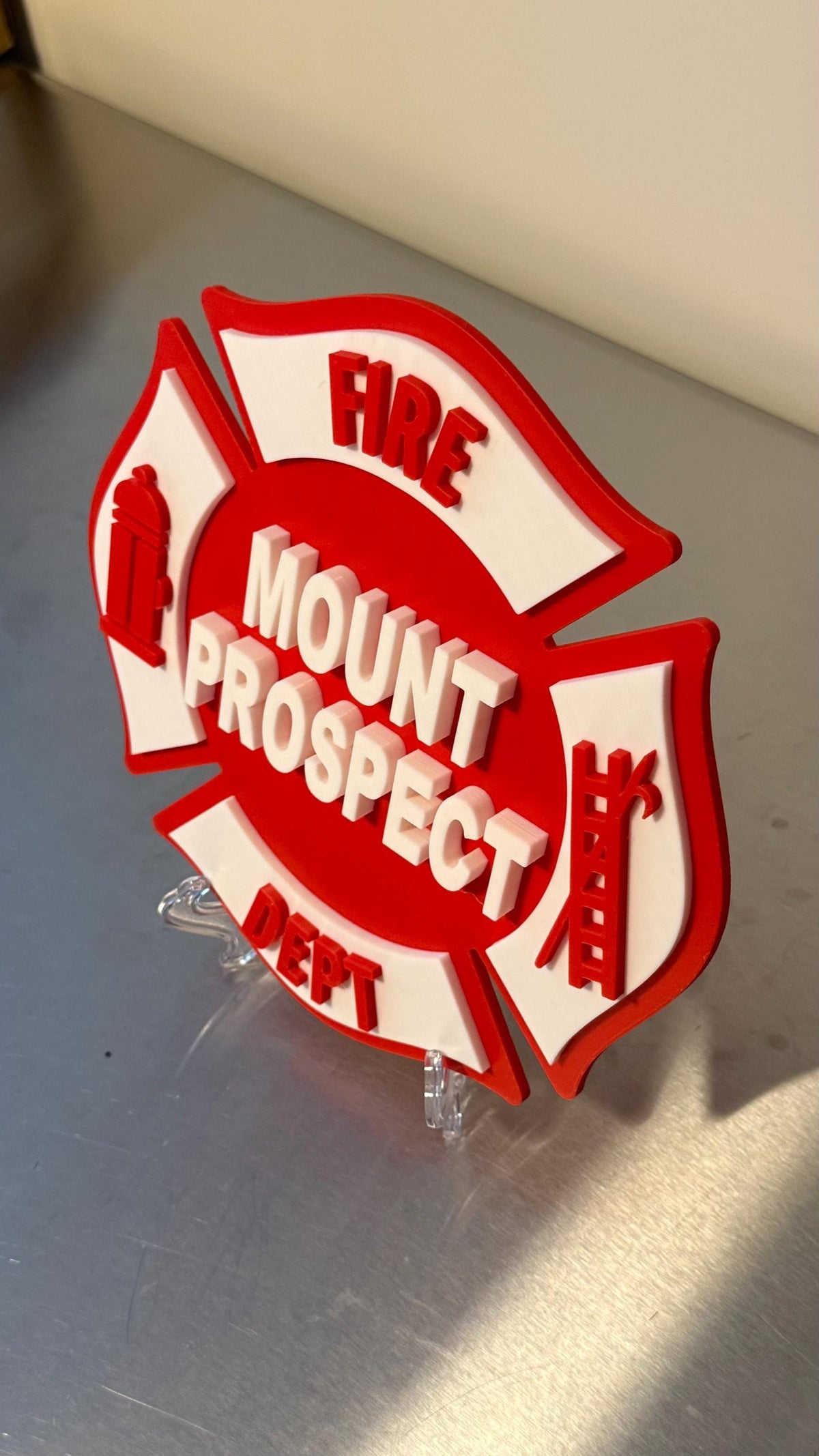 Mount Prospect Fire Department 3D Display Plaque First Responder Display Plaque Chicago IL Illinois