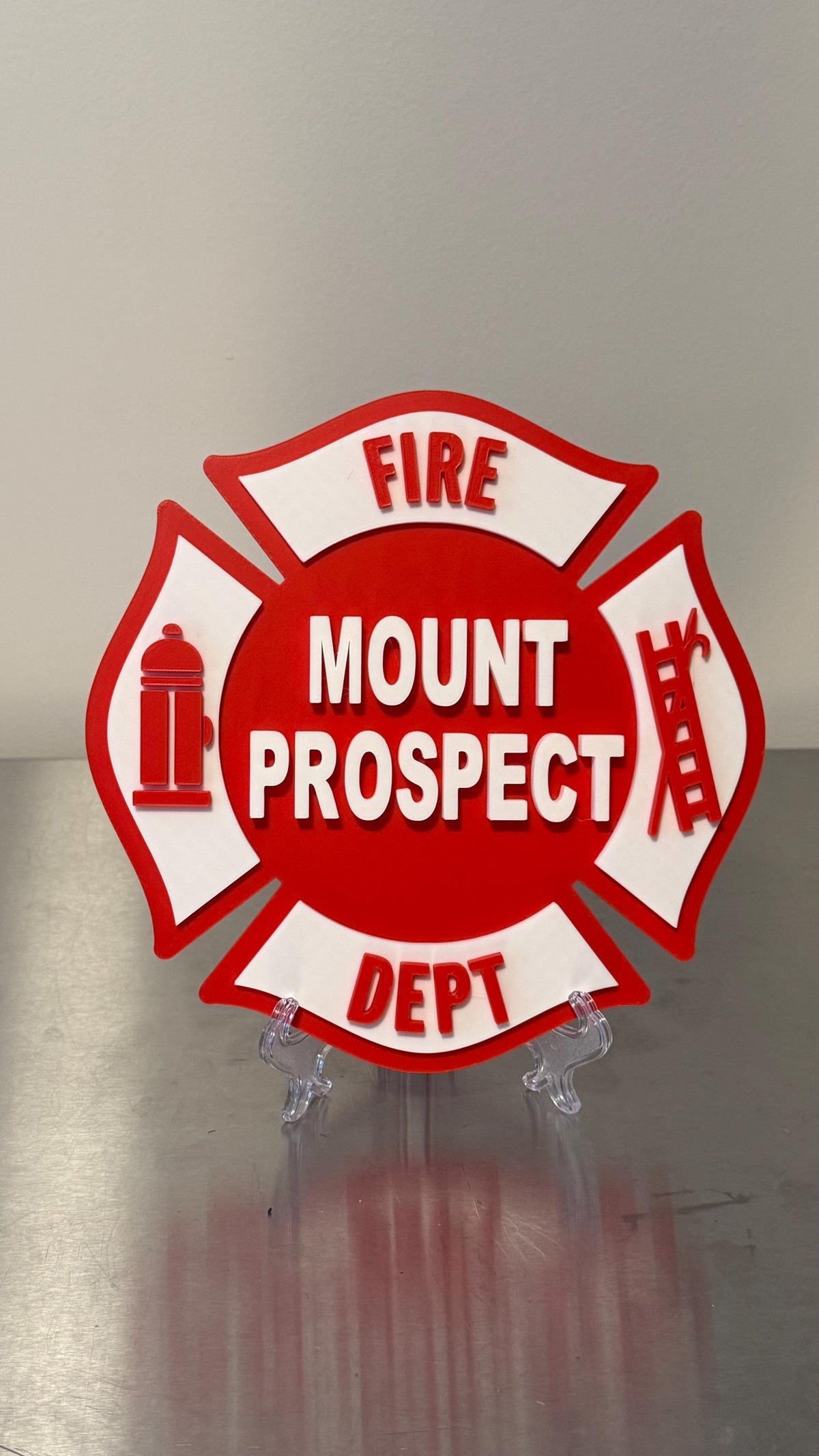 Mount Prospect Fire Department 3D Display Plaque First Responder Display Plaque Chicago IL Illinois