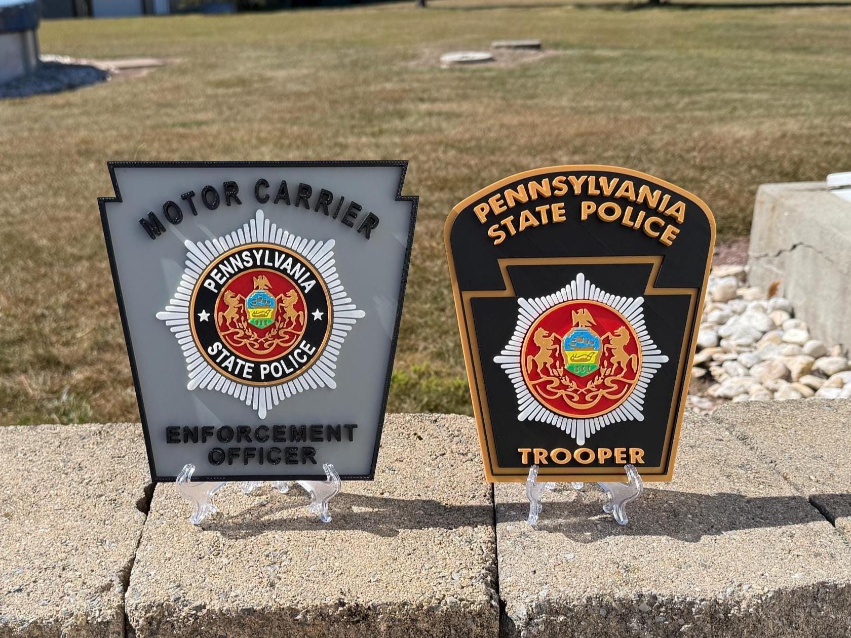 Pennsylvania State Police Trooper 3D Display Plaque PSP PA