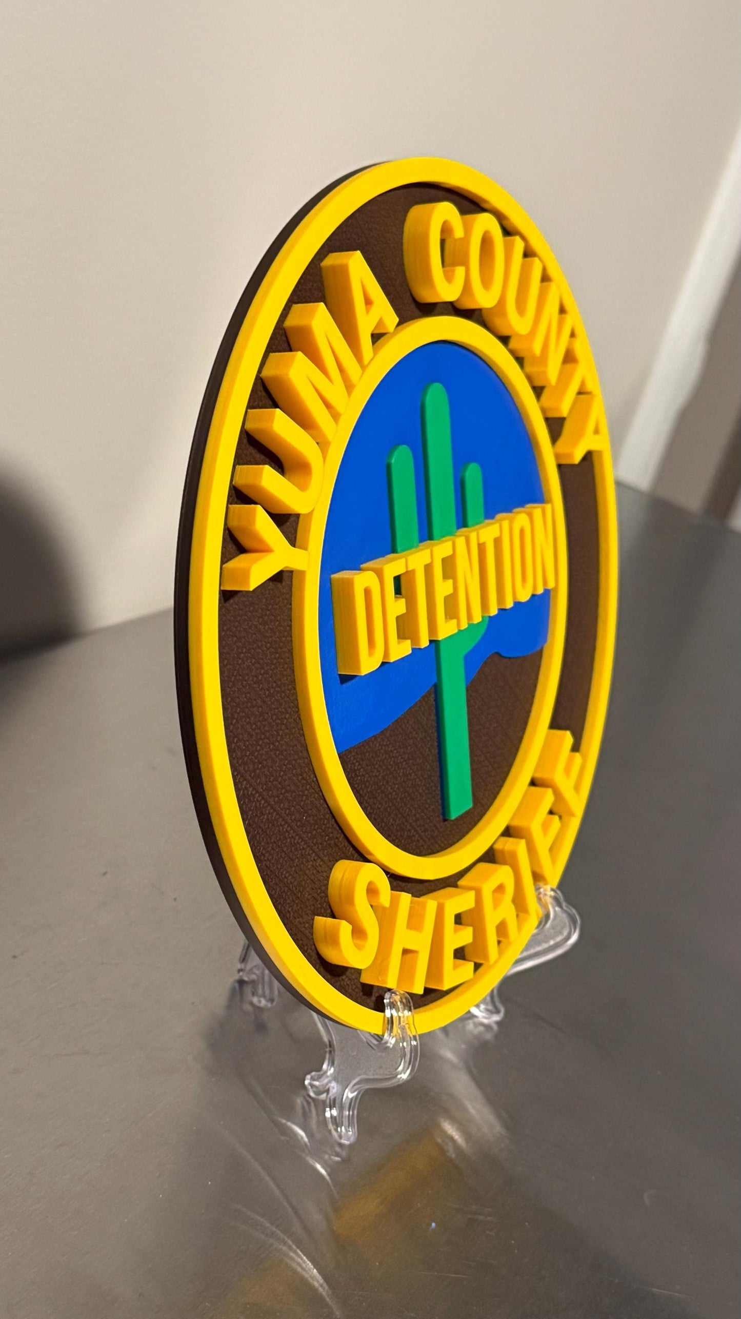 Yuma County Sheriff Detention 3D Plaque Arizona First Responder Wall Art AZ