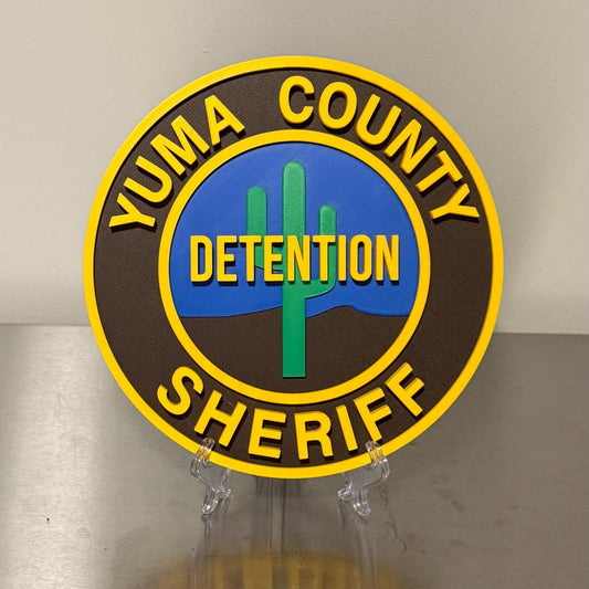 Yuma County Sheriff Detention 3D Plaque Arizona First Responder Wall Art AZ