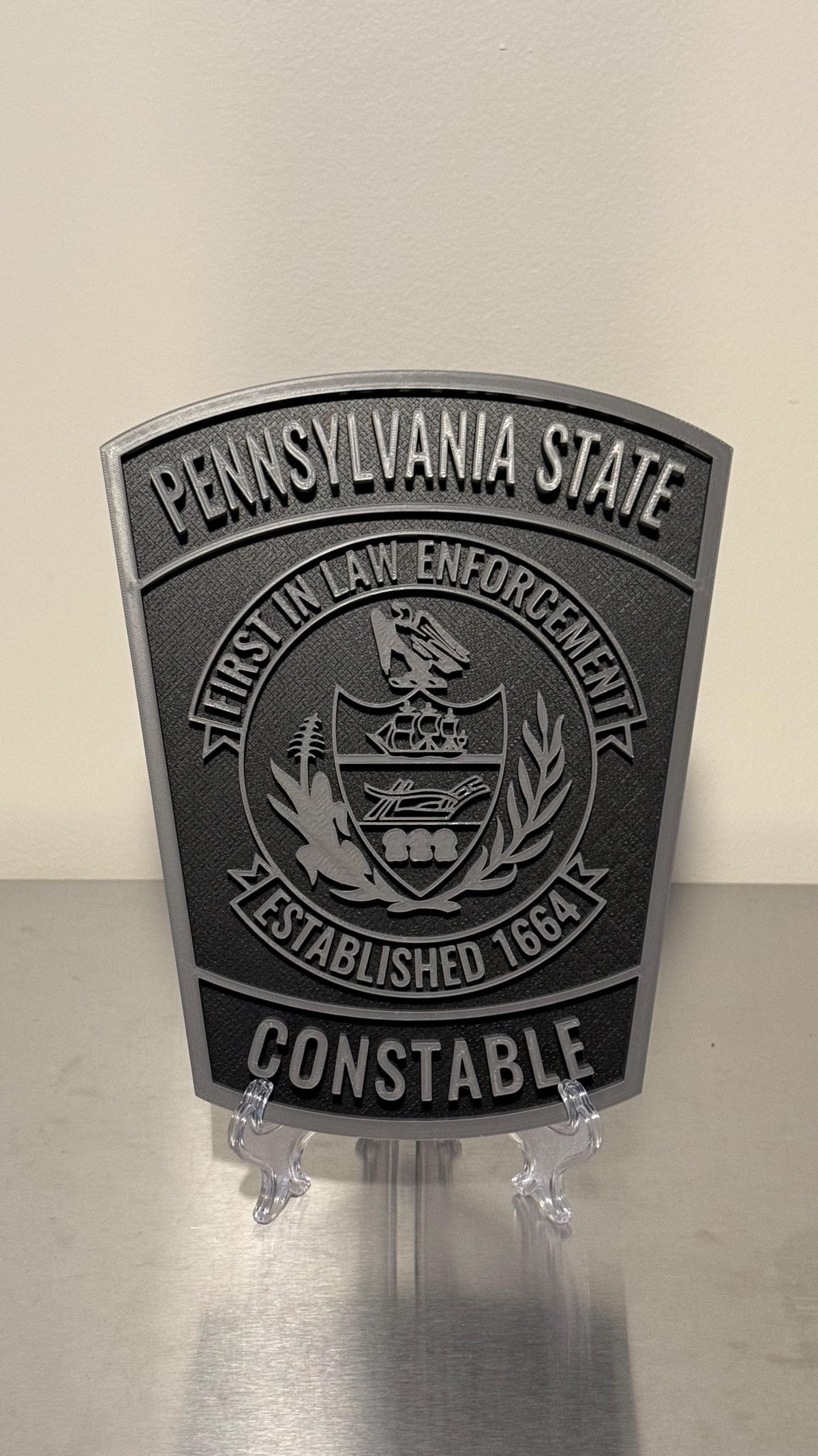PA State Constable 3D Display Plaque - First Responder Display Plaque PA Pennsylvania
