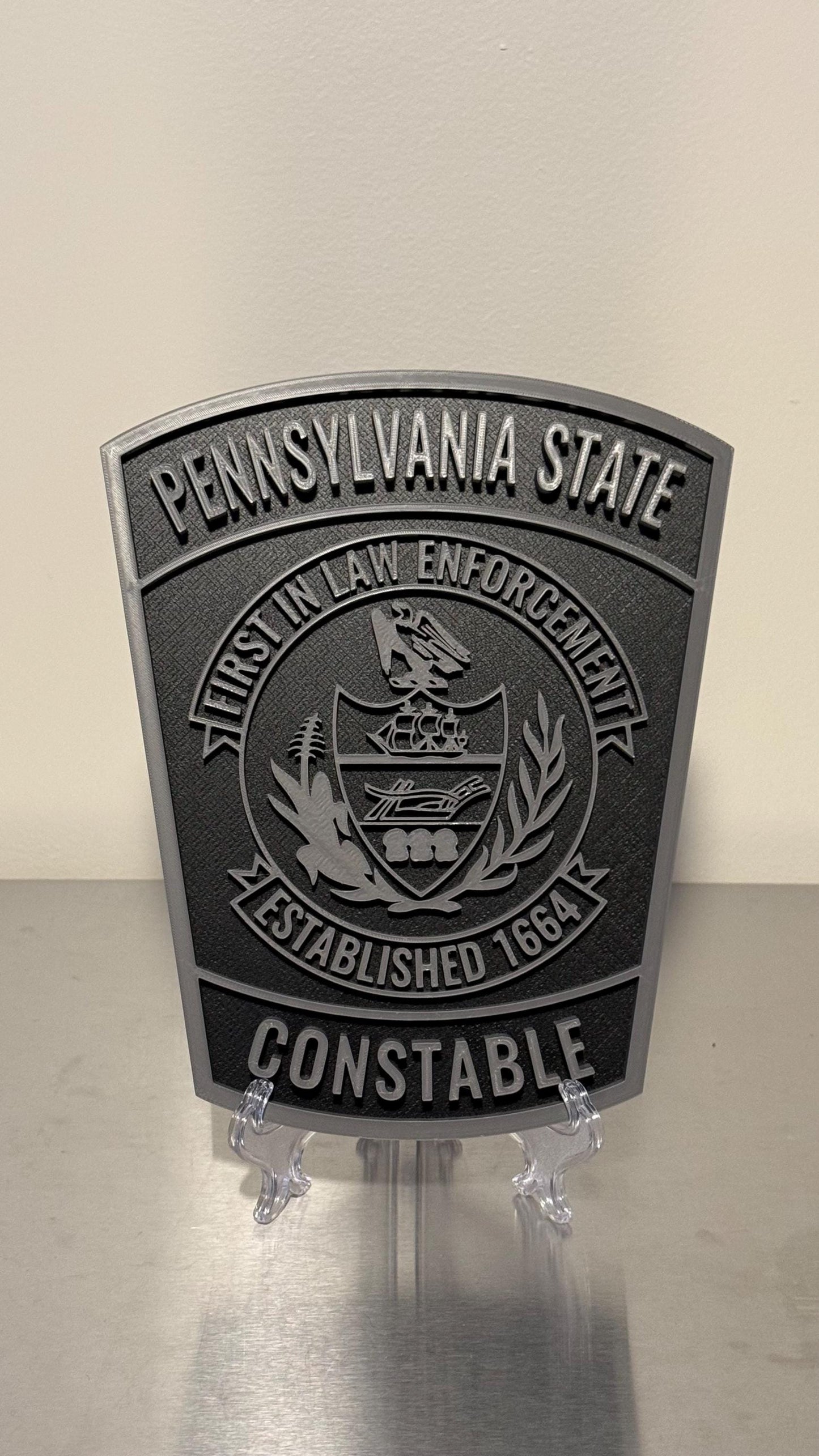 PA State Constable 3D Display Plaque - First Responder Wall Art PA Pennsylvania