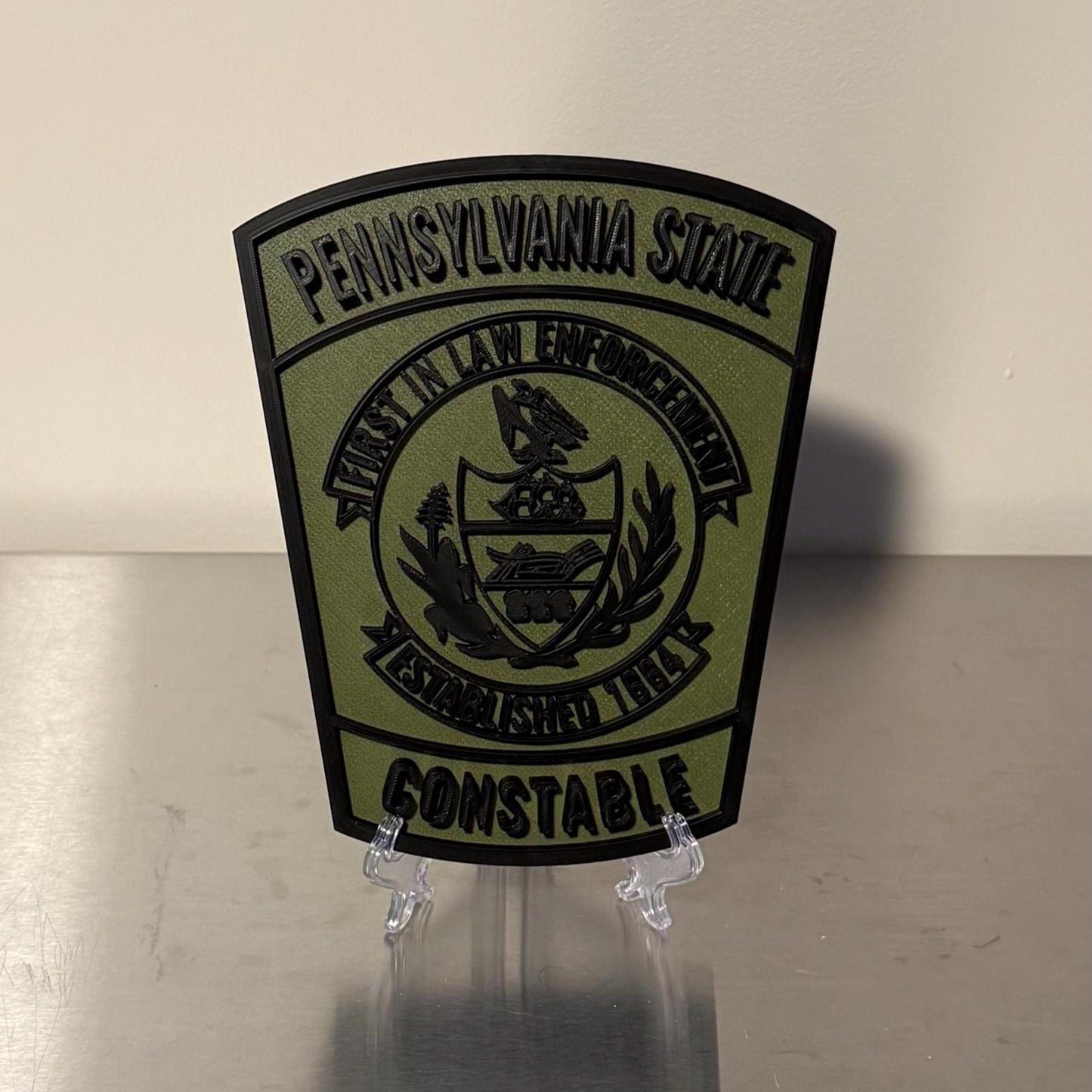 PA State Constable 3D Display Plaque - First Responder Wall Art PA Pennsylvania