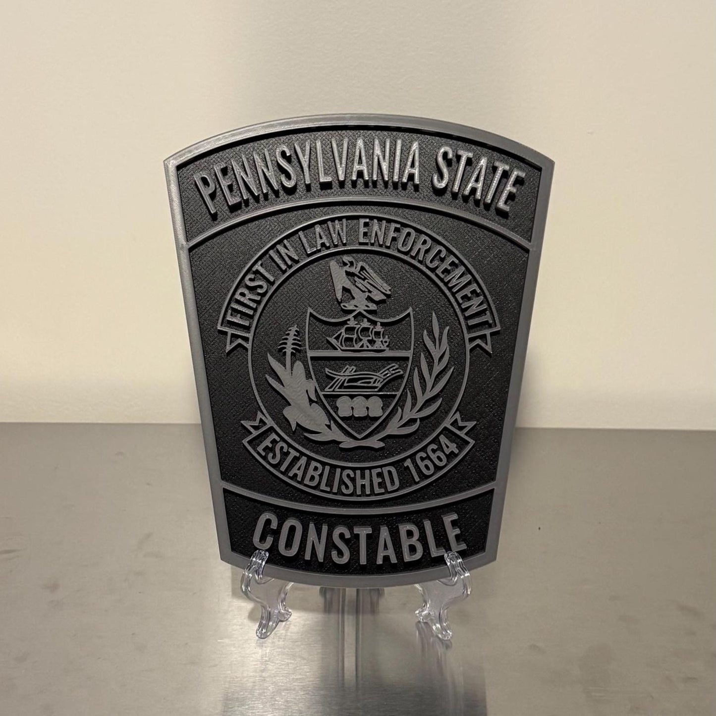 PA State Constable 3D Display Plaque - First Responder Wall Art PA Pennsylvania