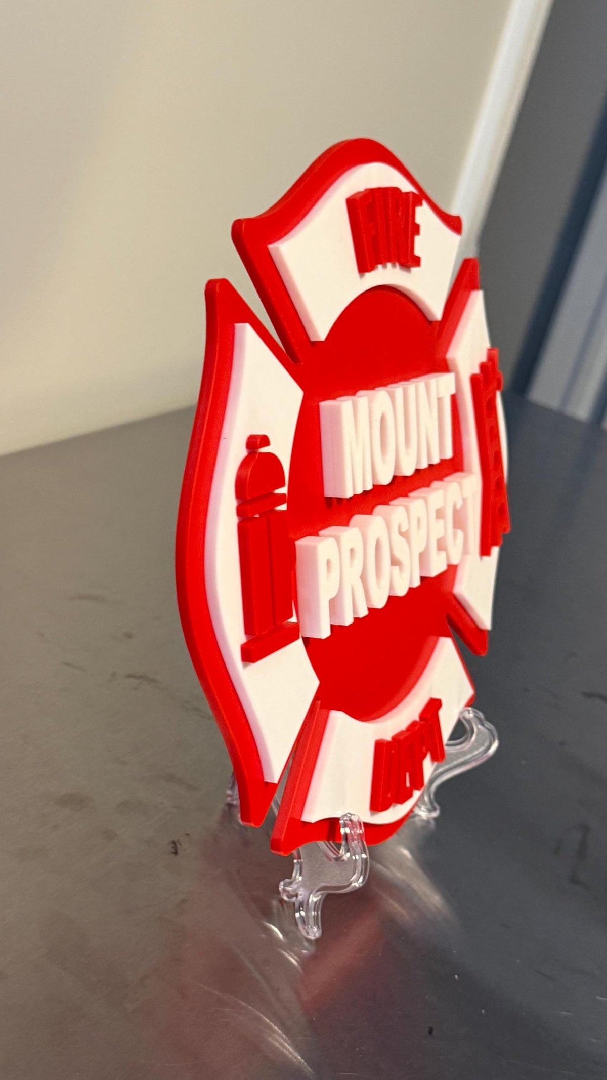 Mount Prospect Fire Department 3D Display Plaque First Responder Display Plaque Chicago IL Illinois
