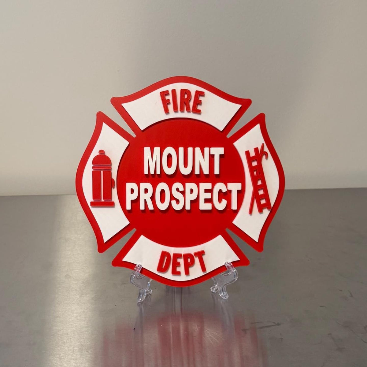 Mount Prospect Fire Department 3D Display Plaque First Responder Display Plaque Chicago IL Illinois