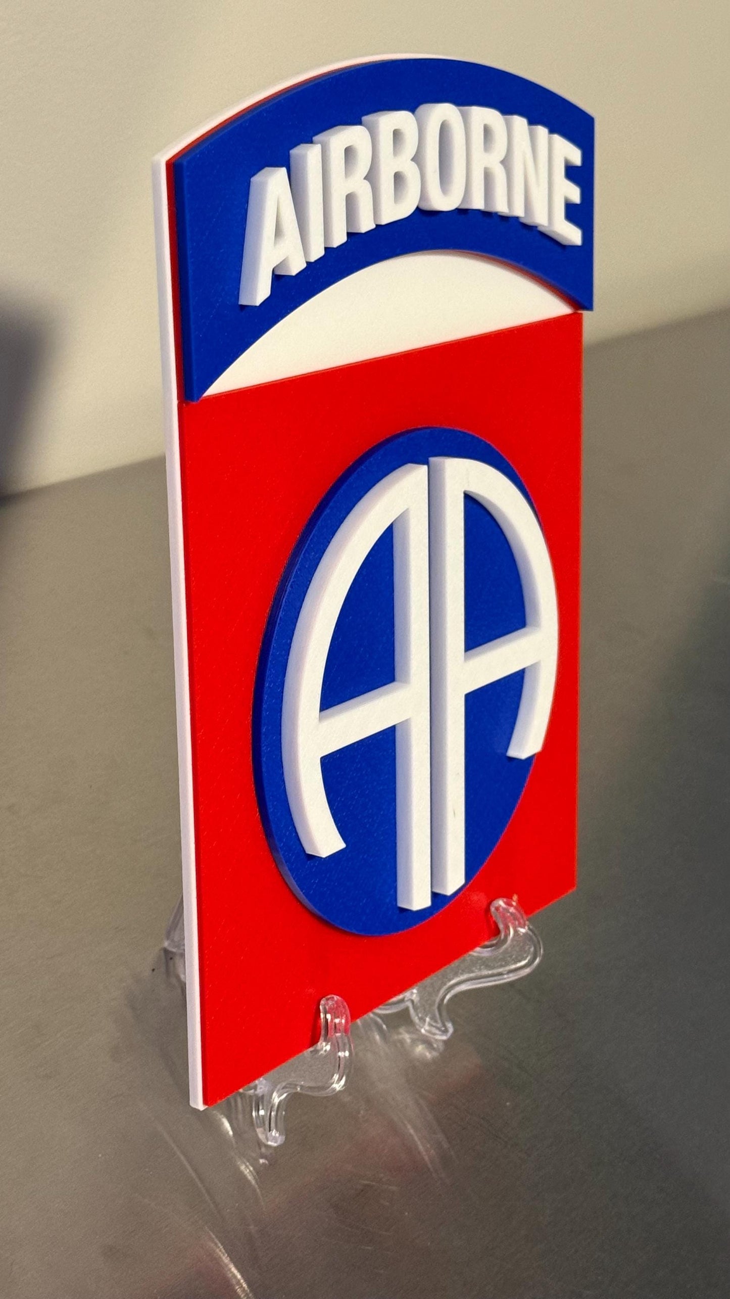 US Army 82nd Airborne Division "All American" 3D Plaque: Veteran Gift Government