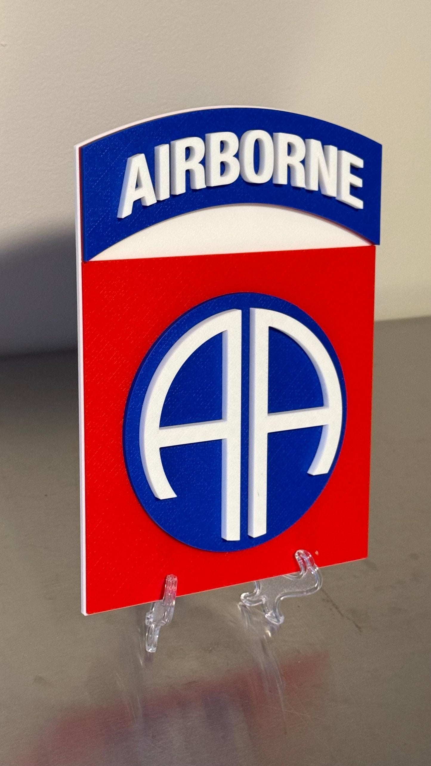 US Army 82nd Airborne Division "All American" 3D Plaque: Veteran Gift Government