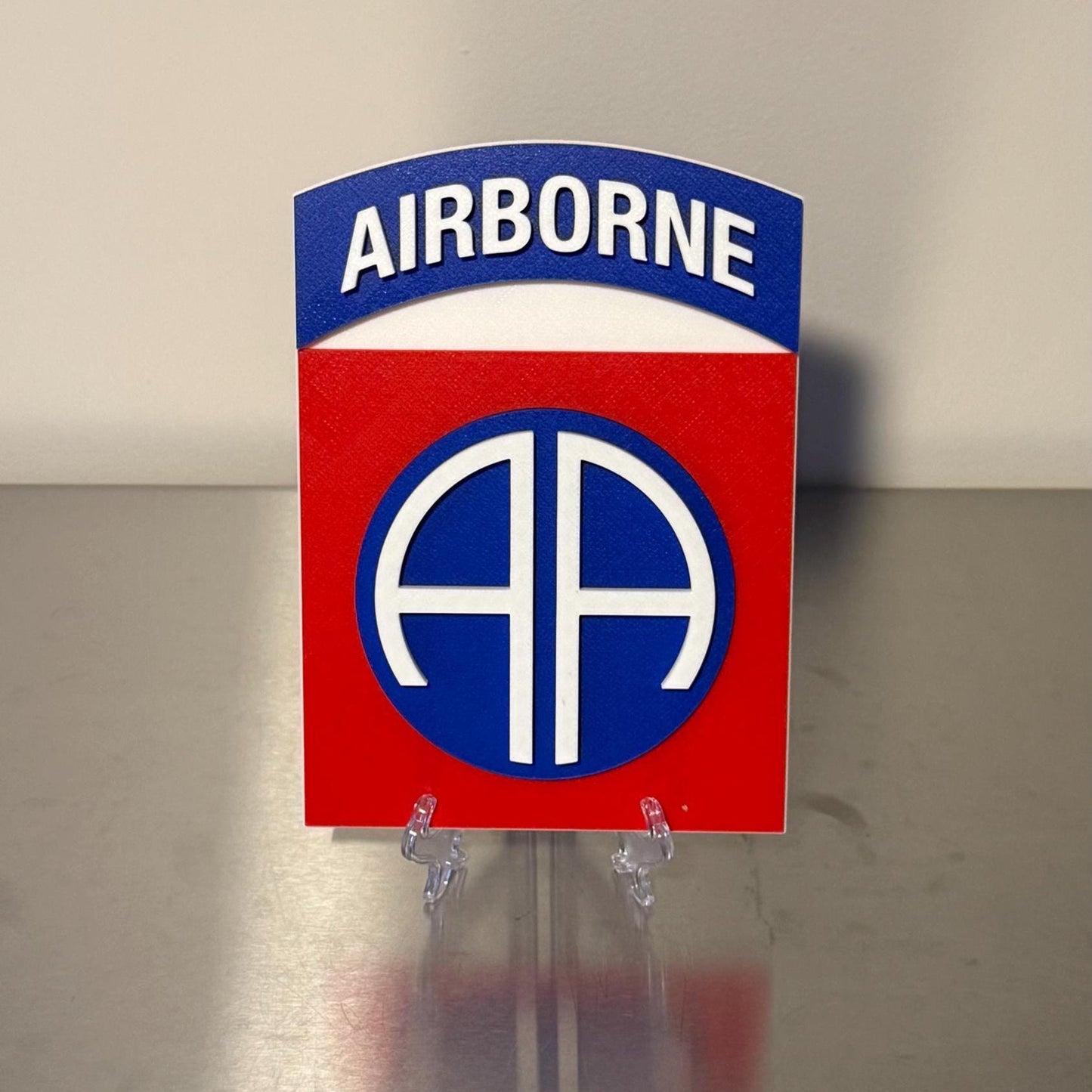 US Army 82nd Airborne Division "All American" 3D Plaque: Veteran Gift Government