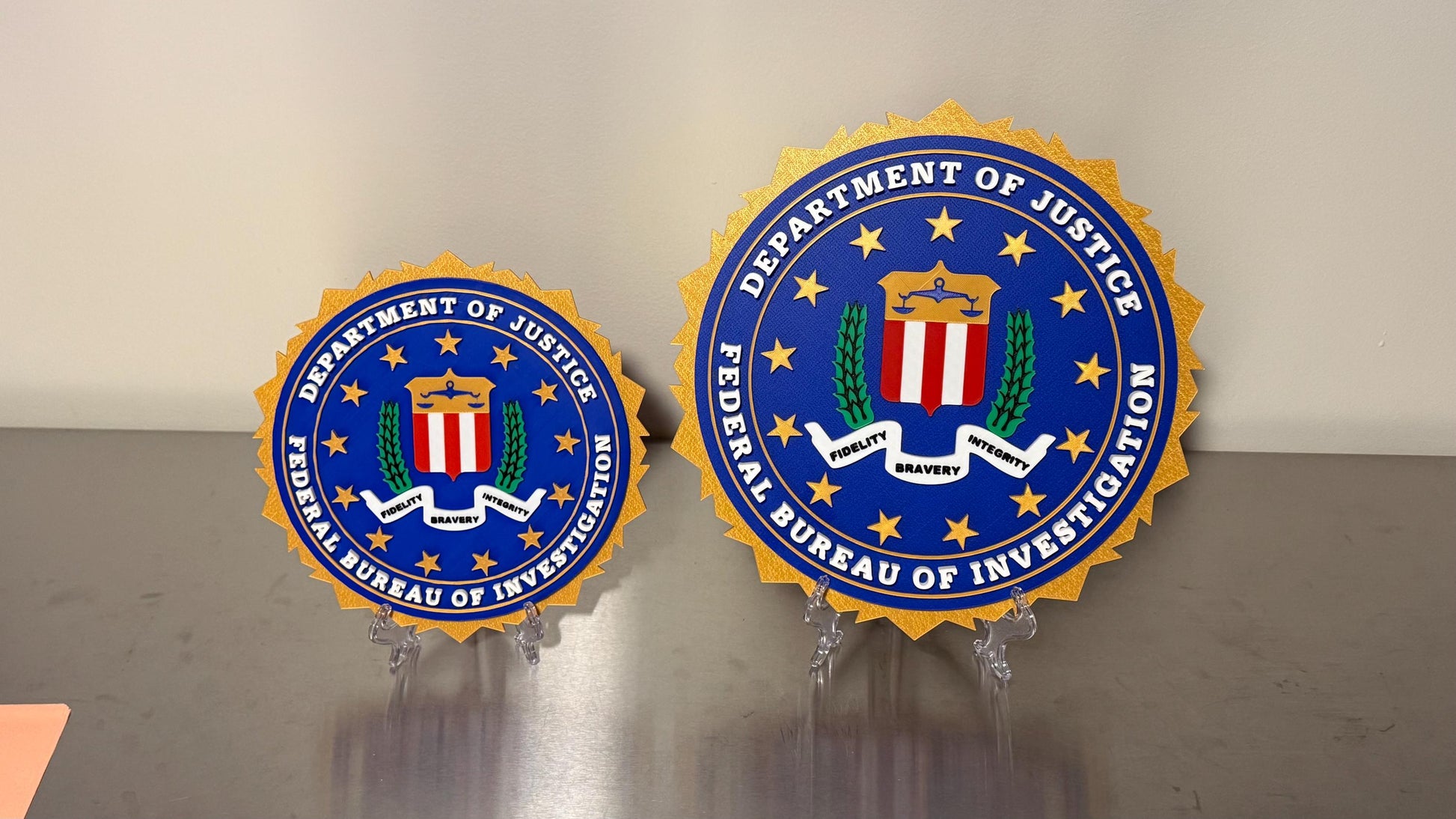 FBI Display Plaque: First Responder Wall Art Police Gift Government
