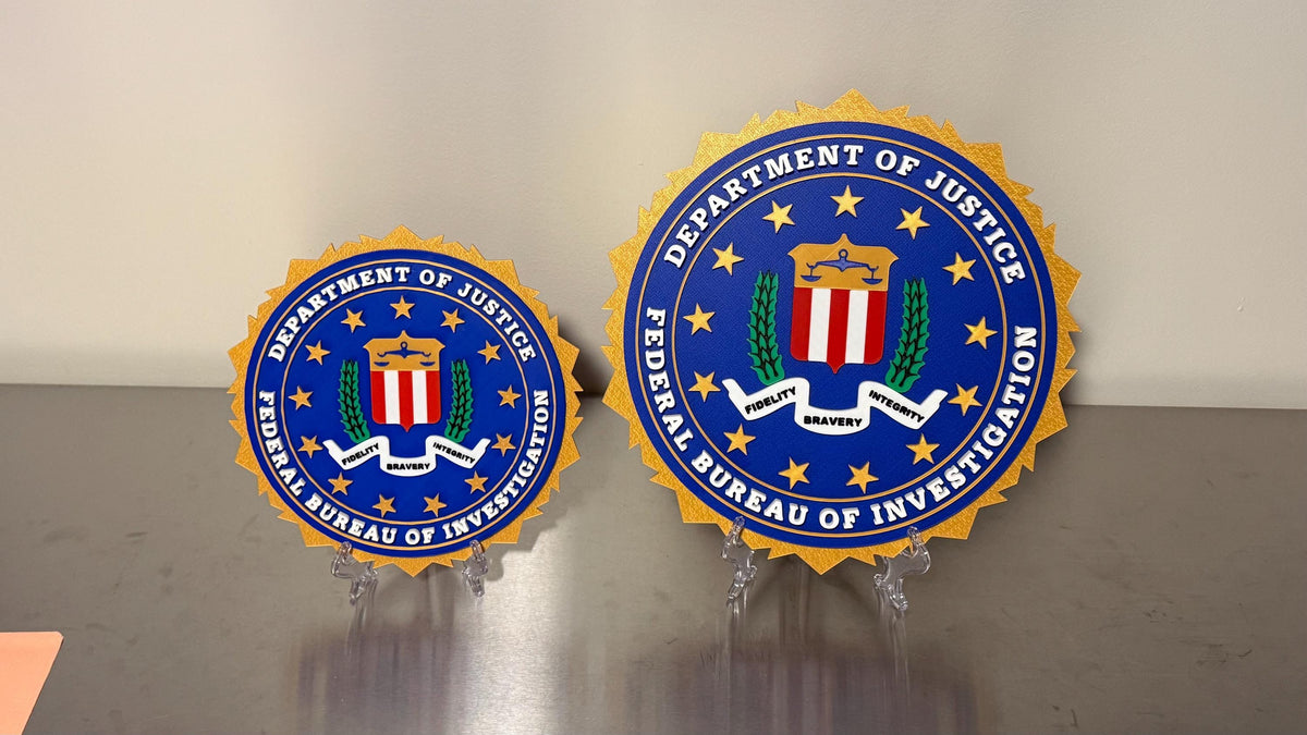 FBI Display Plaque: First Responder Display Plaque Police Gift Government